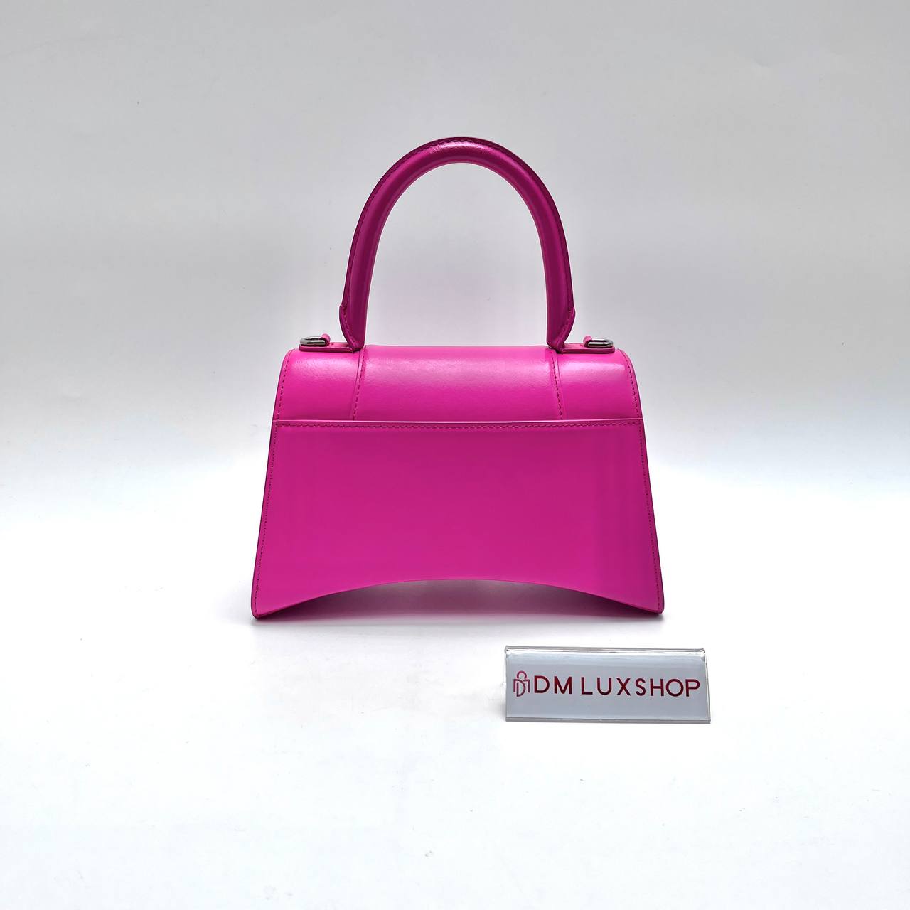 Balenciaga Pink Small Hourglass Top Handle