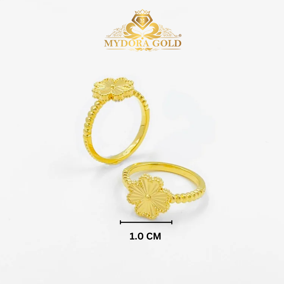 MYDORA Cincin Radiant Lucky Leaf (5G) l EMAS 916/22K