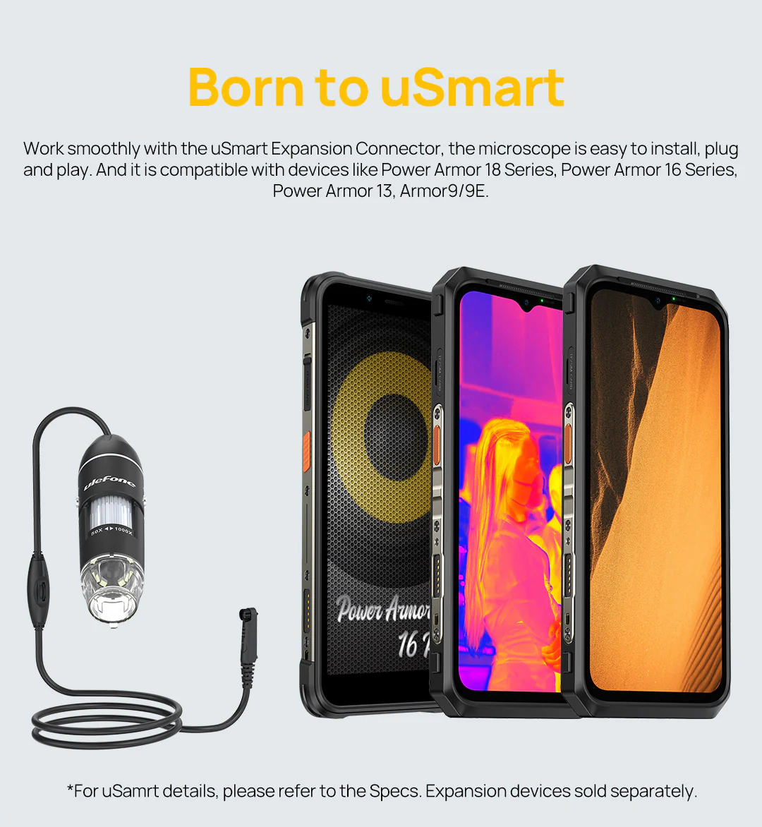 Ulefone uSmart C01 Digital Microscope 顯微鏡