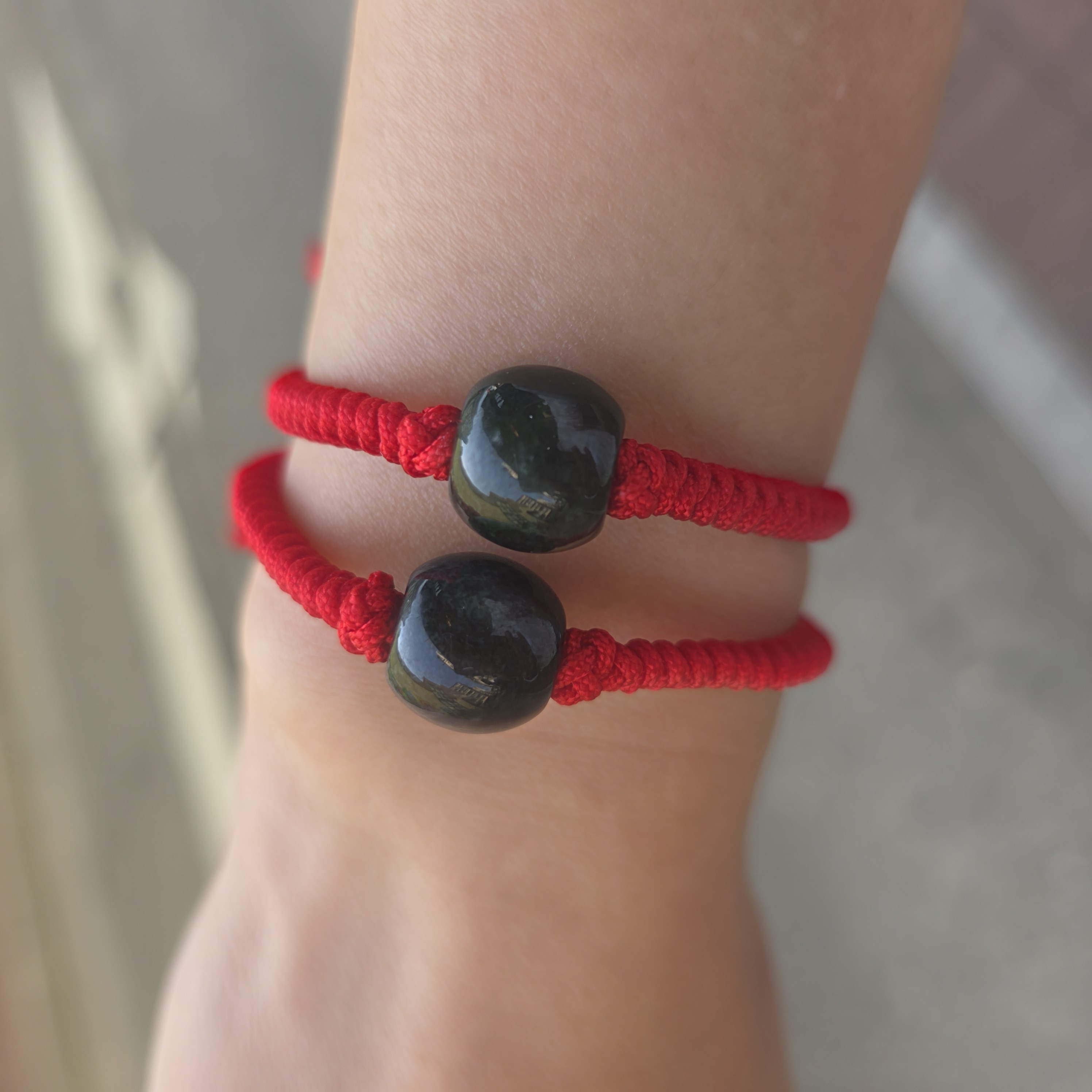 緬甸墨玉路路通織繩手繩