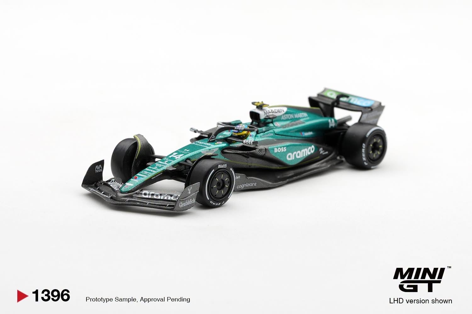 (預訂 Pre Order) Mini GT ( MGT01396-L ) Aston Martin AMR24 #14 Fernando Alonso 2024 F1 2024 Las Vegas GP