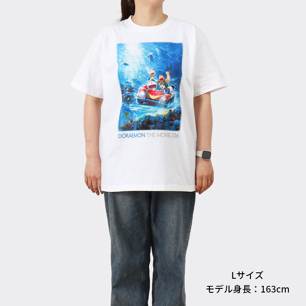 [訂購] 多啦A夢 Tshirt Doraemon 白色(新大雄的海底鬼岩城)