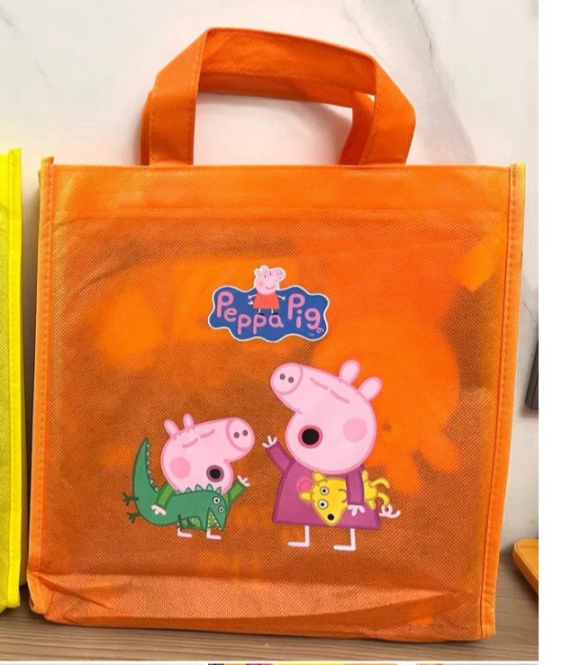 peppa pig yellow bags and orange bags set