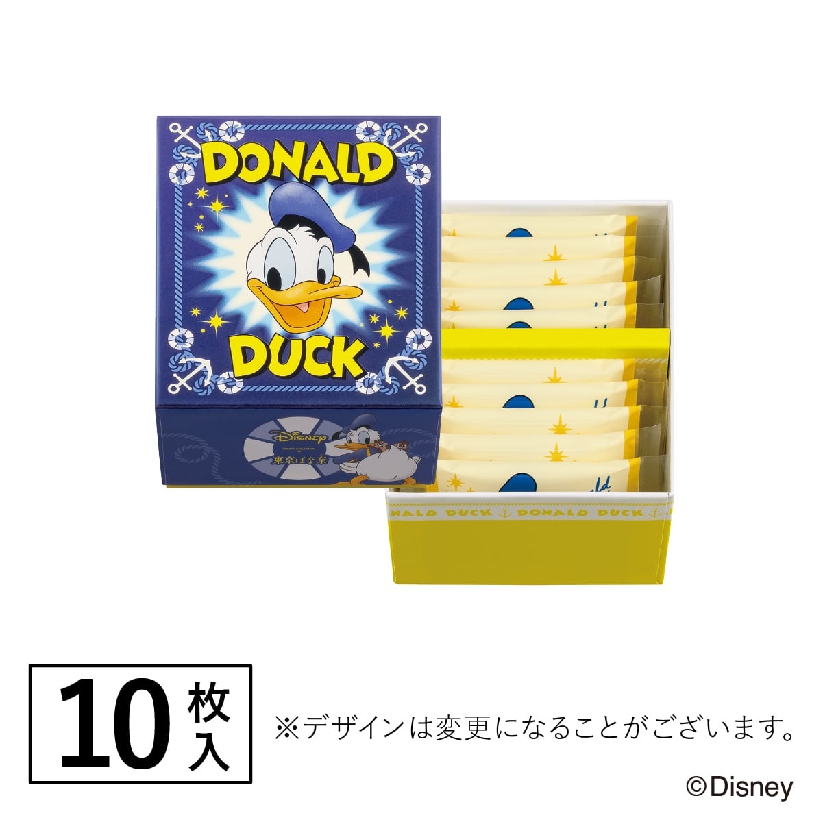 🌸 【預訂】Donald 白朱古力夾心餅(10入) - Tokyo Banana x Donald Duck, Chip & Dale