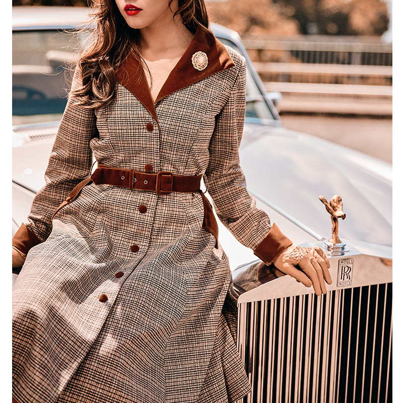 (Ready/Custom-Made) 1950s Inspired Lady Sherlock Princess Coat Dress (FM198)