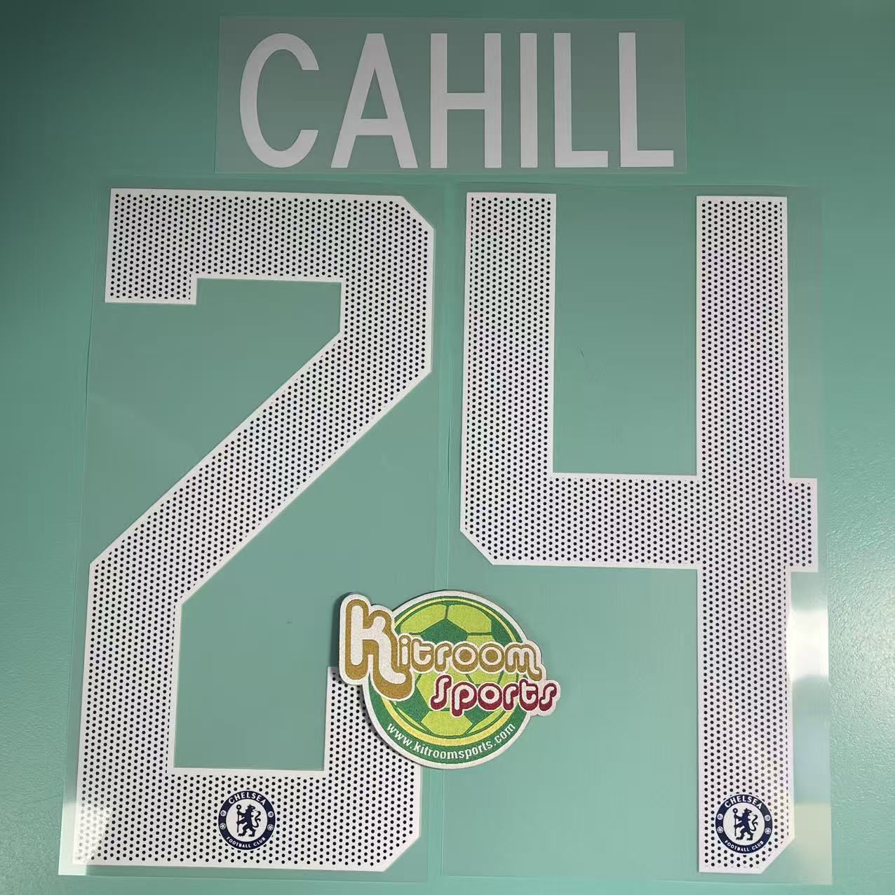 2017-19 Chelsea Home UCL Nameset #24 CAHILL