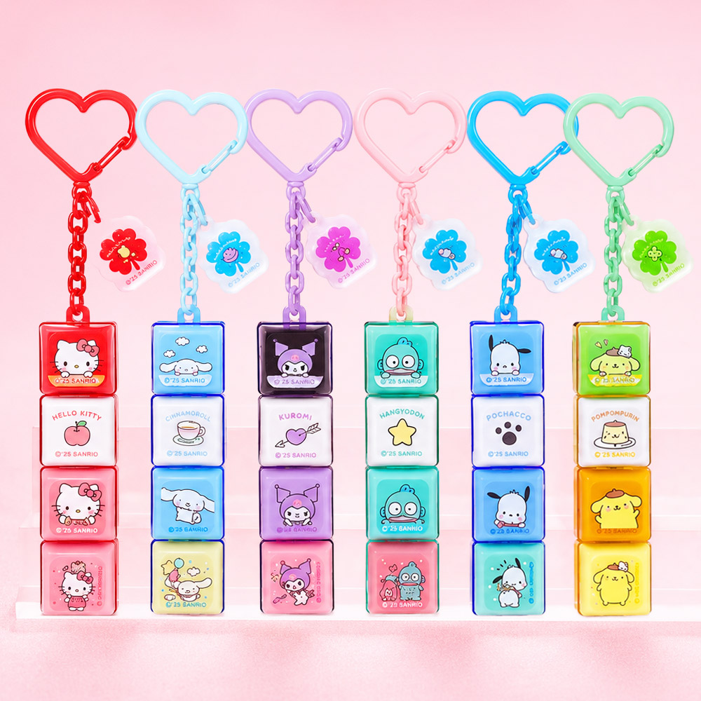 【預訂】韓國直送 Sanrio Characters 4鍵發光鍵帽鑰匙扣