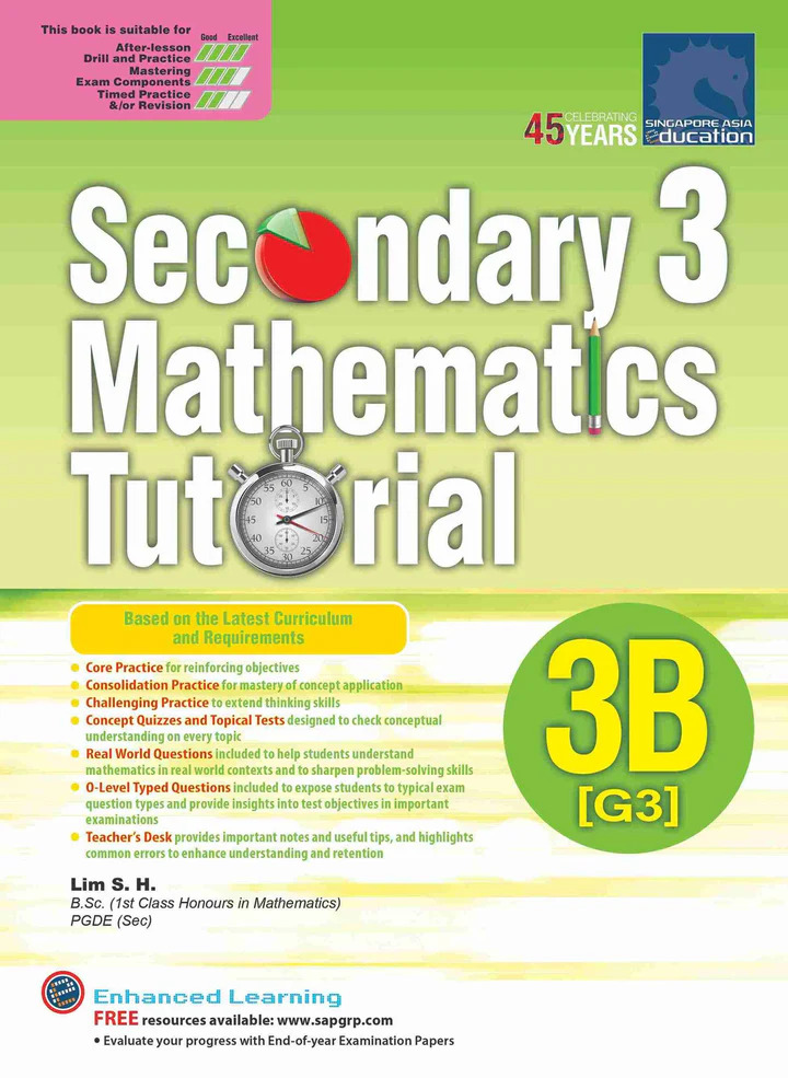 Secondary 3 Mathematics Tutorial 3B