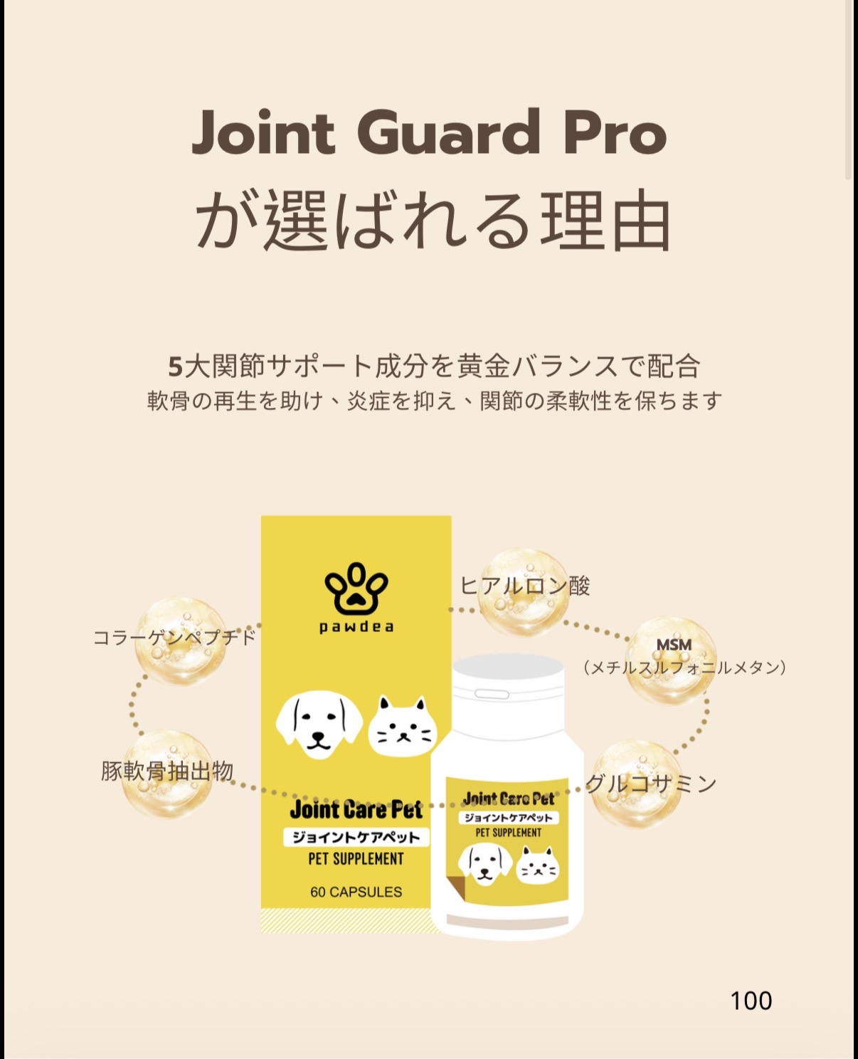 Pawdea 日本製 貓狗可用 關節靈活保健丸