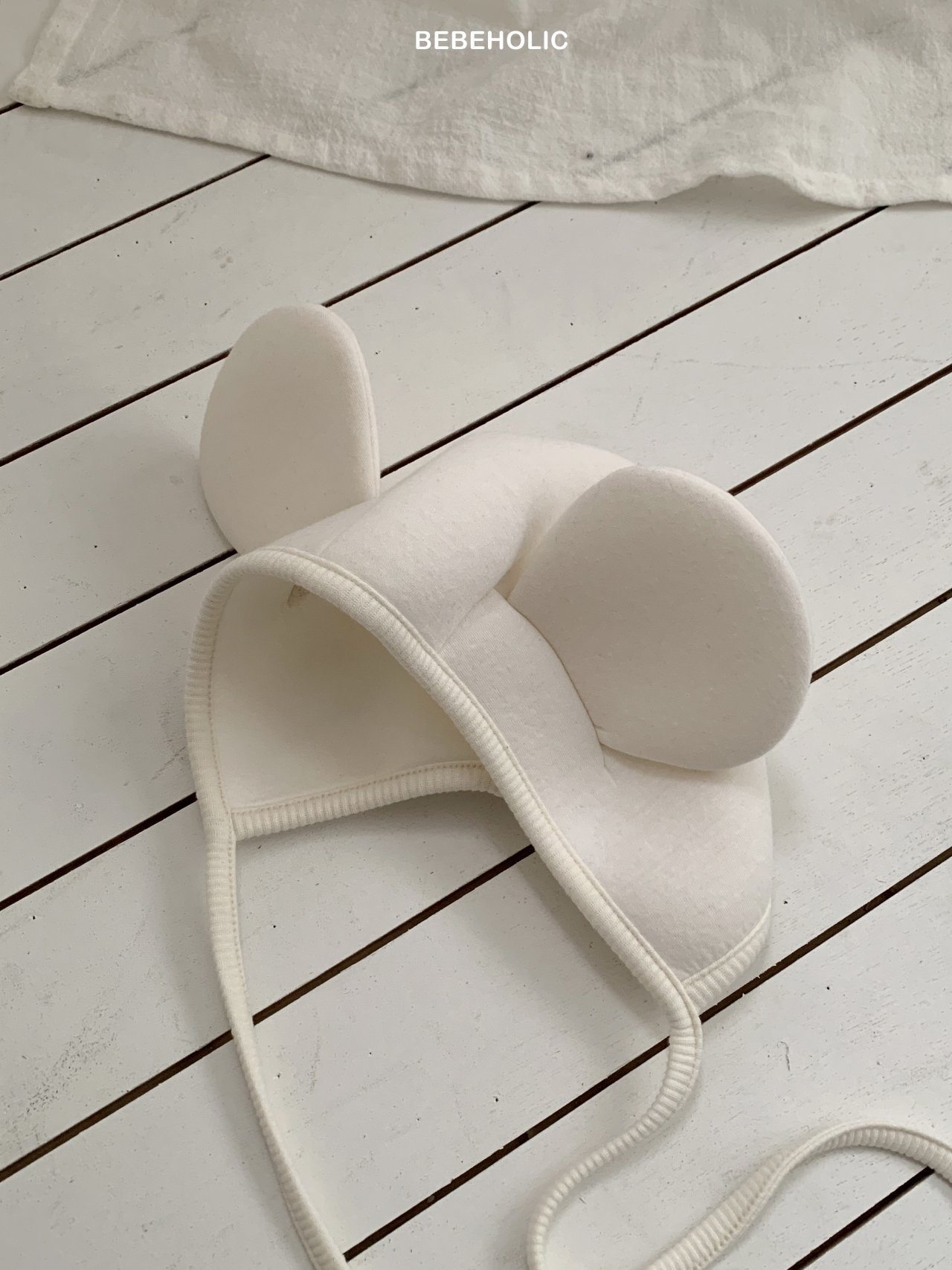 🌸預訂 韓國直送🌸🇰🇷BEBEHOLIC三色標籤立體耳朵嬰兒帽