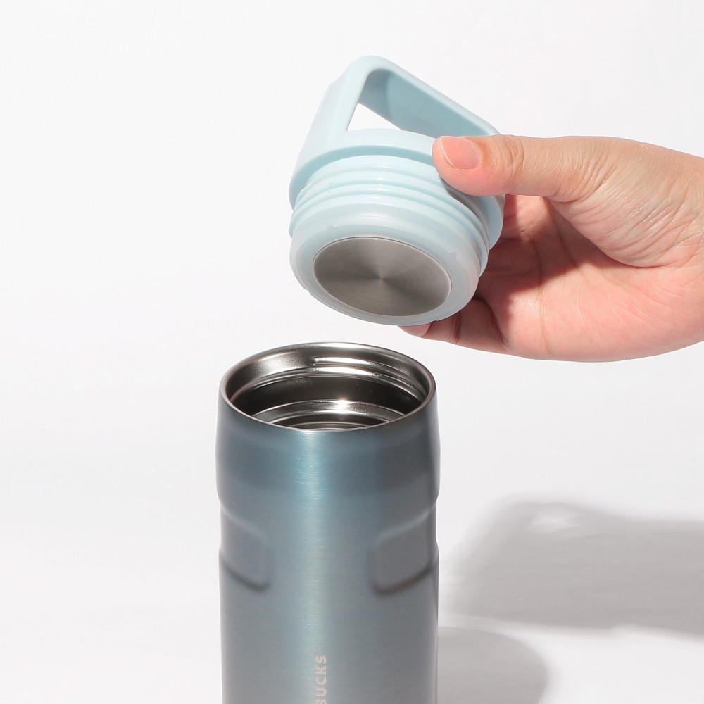 《日本🇯🇵 STARBUCKS 2026 Feel the Breeze 限定系列》STANLEY 冰藍漸層不鏽鋼保溫瓶 473ml