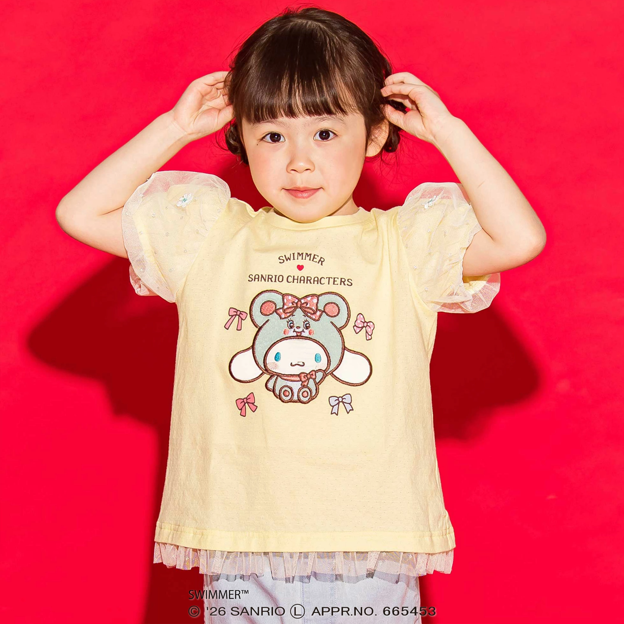 🆕【⭐訂購⭐】🌀 🇯🇵 日本直送 SWIMMER x #Sanrio 蕾絲泡泡袖 剌繡短袖Tee［3款選］🌀 [ELCA-0266][260416]