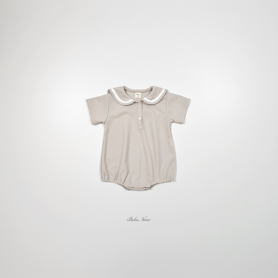 ☀️預訂 韓國直送☀️🇰🇷Bebenine兩色海洋風水手領短袖包屁衣