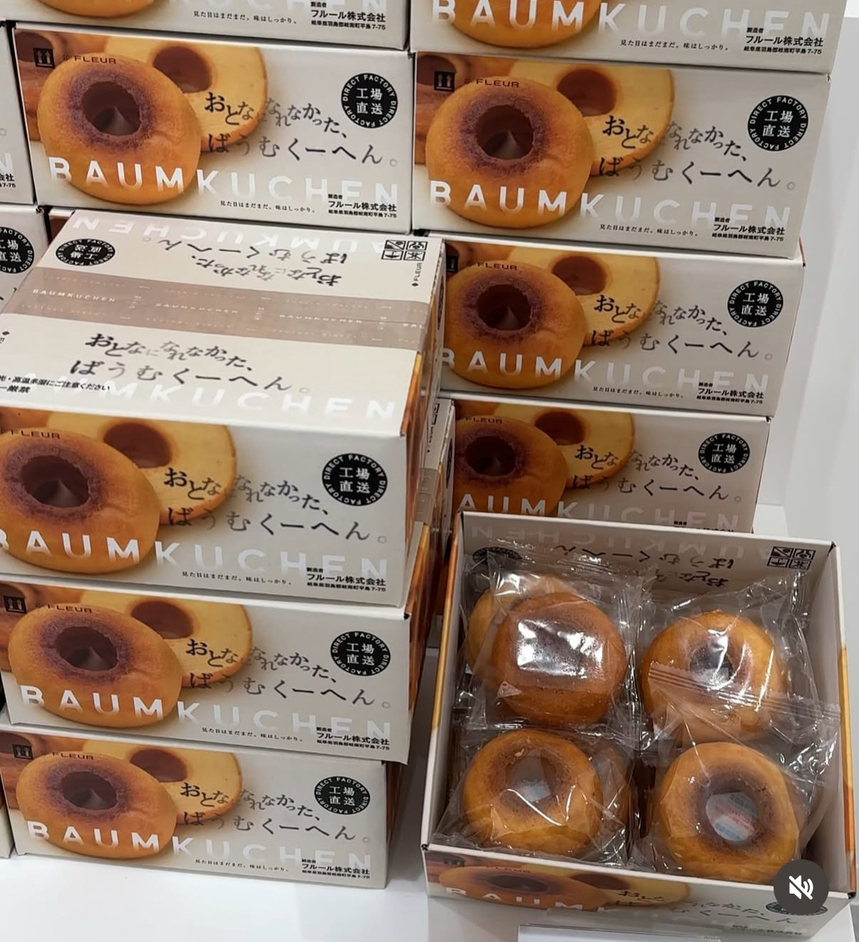 日本直送限時特價優惠 年輪蛋糕原味 永不長大的年輪蛋糕。 [原味] 12塊 