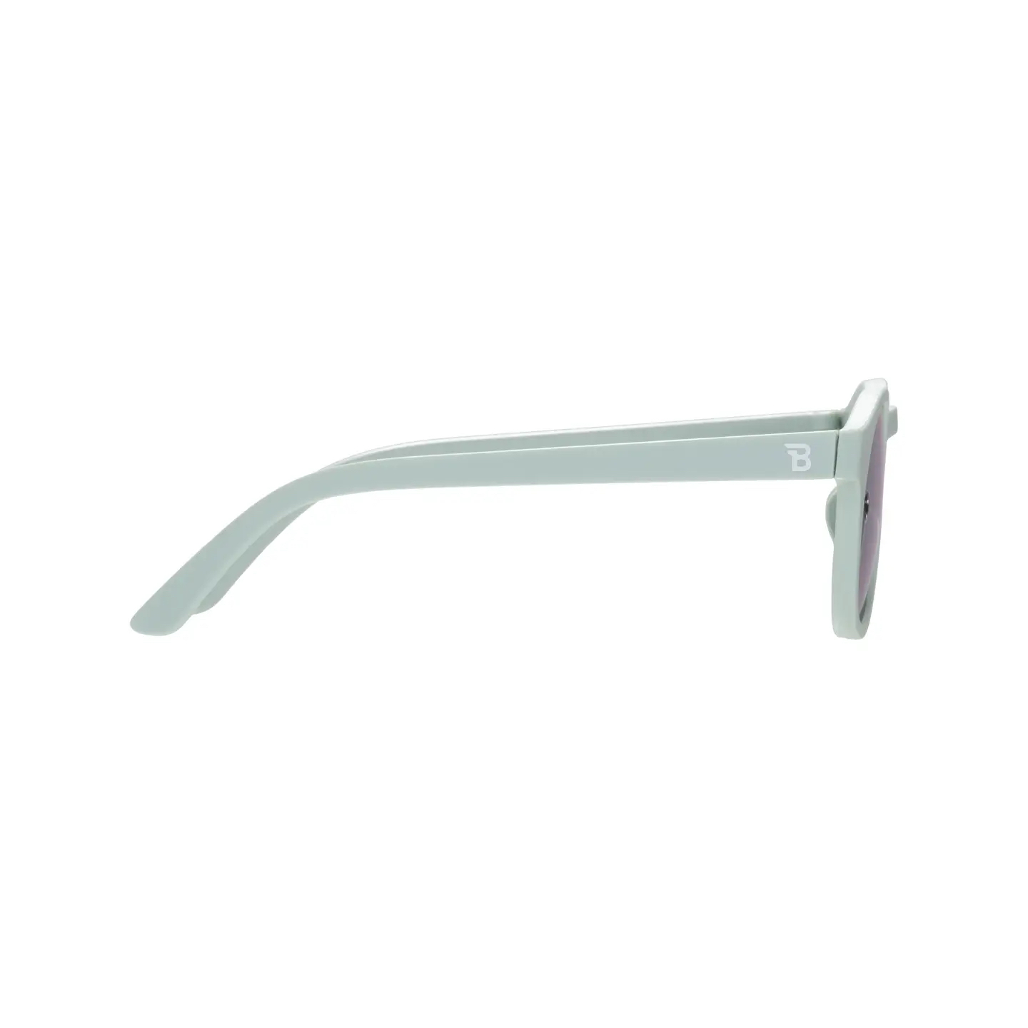 Seafoam Blue Polarized Keyhole Sunglasses with Mirrored Lens