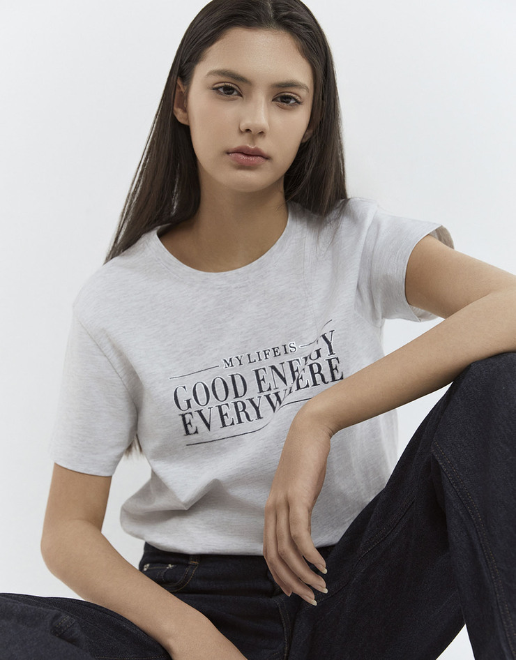 🇰🇷 韓國 Giordano Graphic Tee｜GOOD ENERGY EVERYWHERE