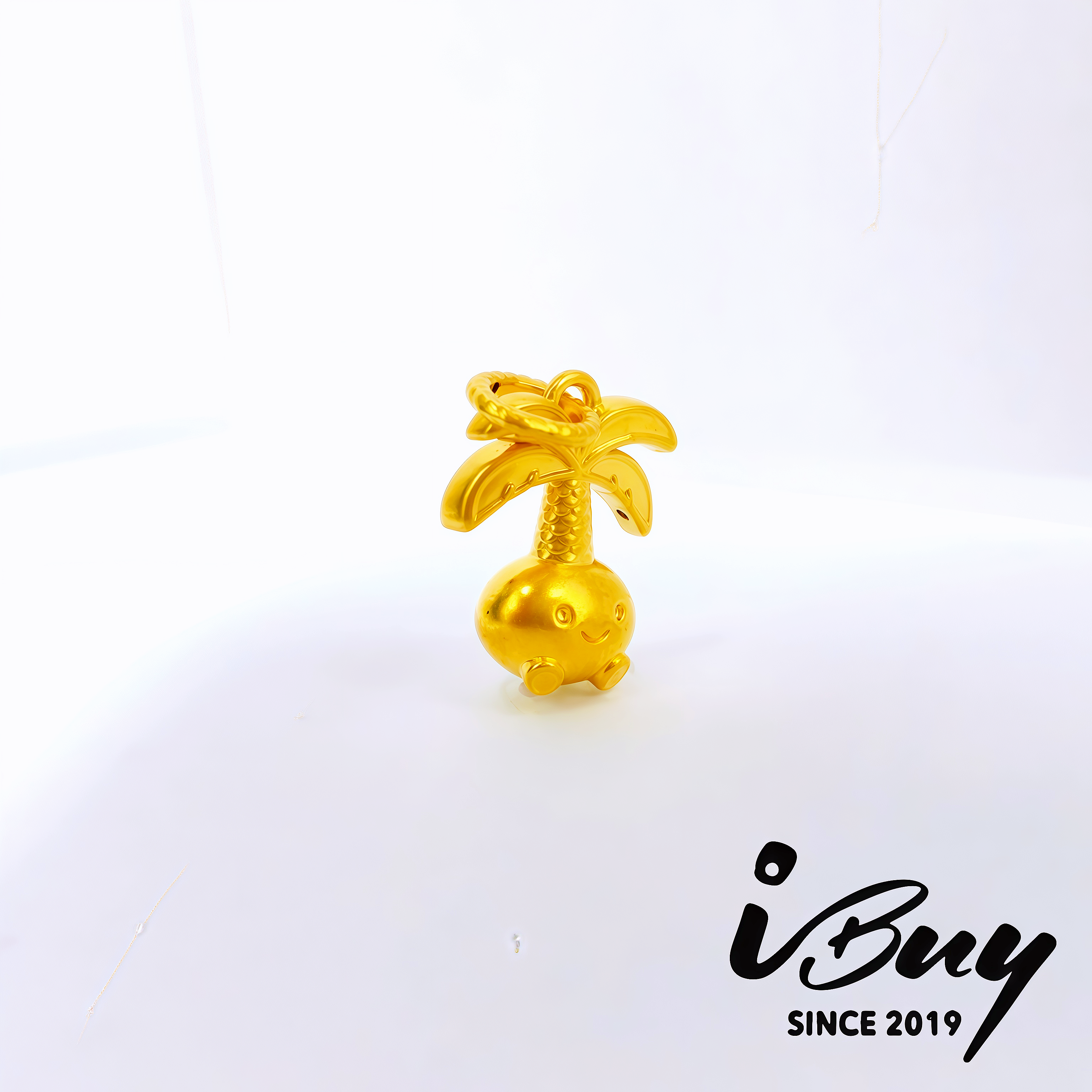 916 HARD GOLD PALM BABY CHARM 916 硬金 椰树宝宝串咀