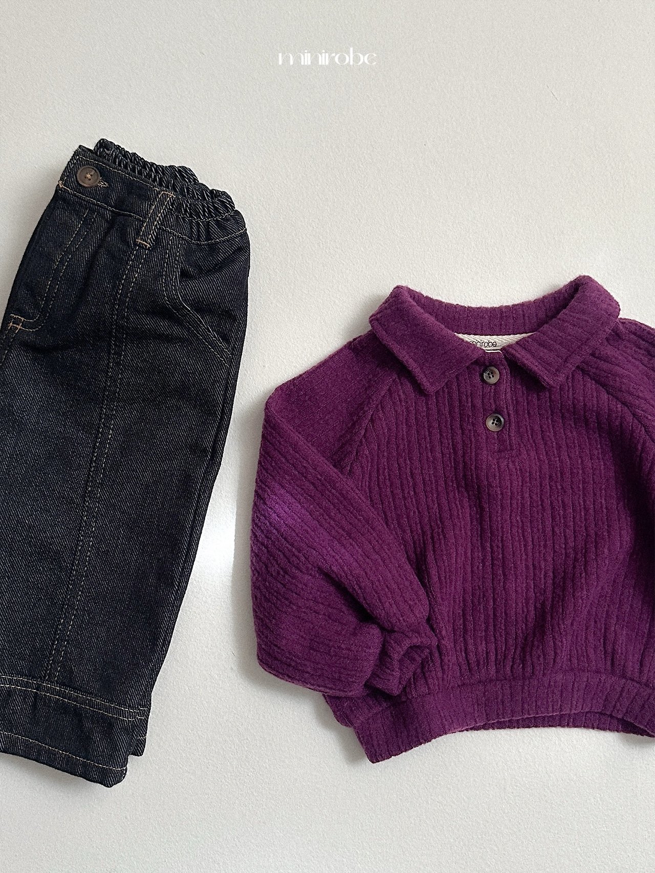 Mnirobe |boy collared sweatshirt