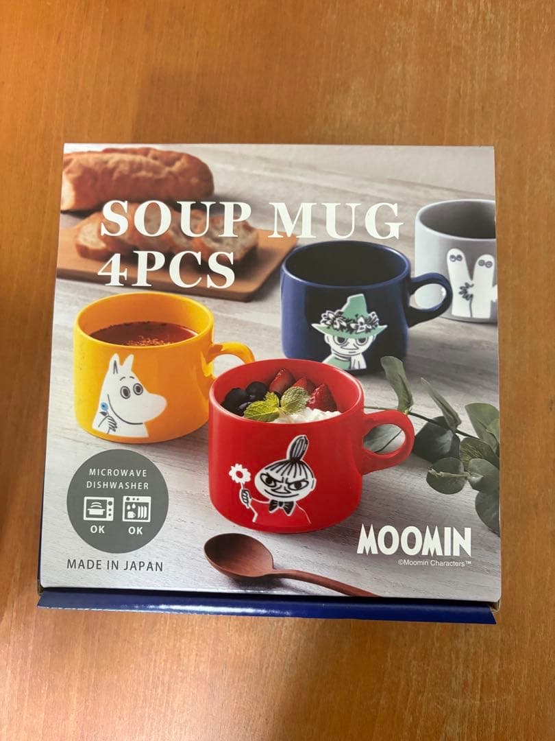 日本 Costco Moomin 姆明湯杯4件組