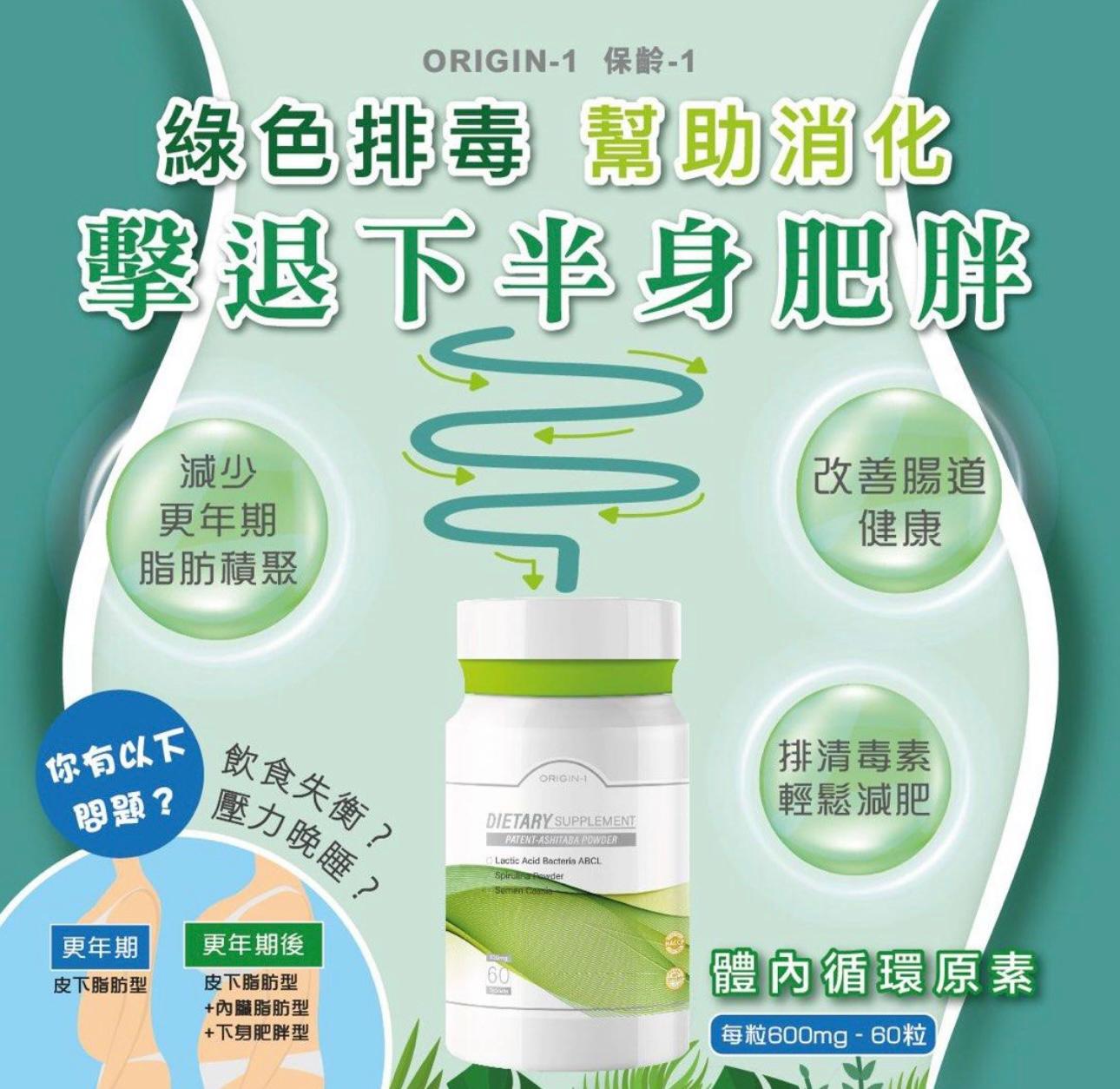 ORIGIN-1 體內循環原素 60粒