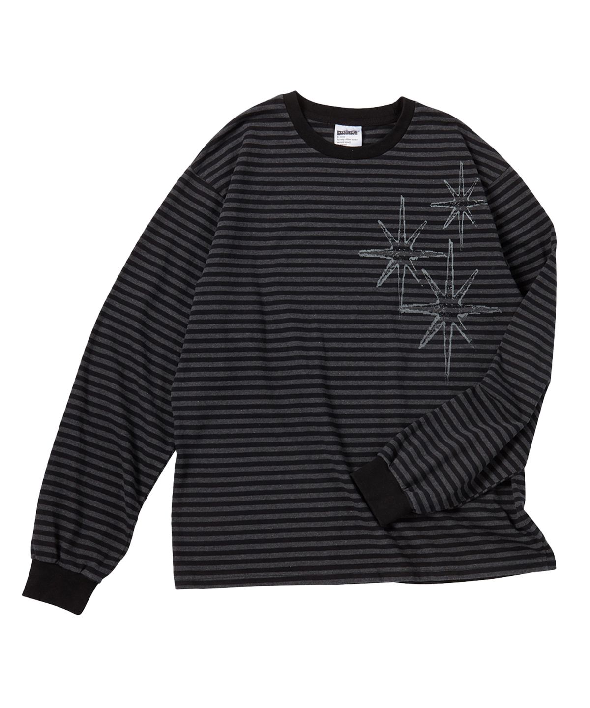 🇰🇷訂購｜UNTITLED｜Untitled Beginning Stripe Big Logo Sulfa Dye Long Sleeve 