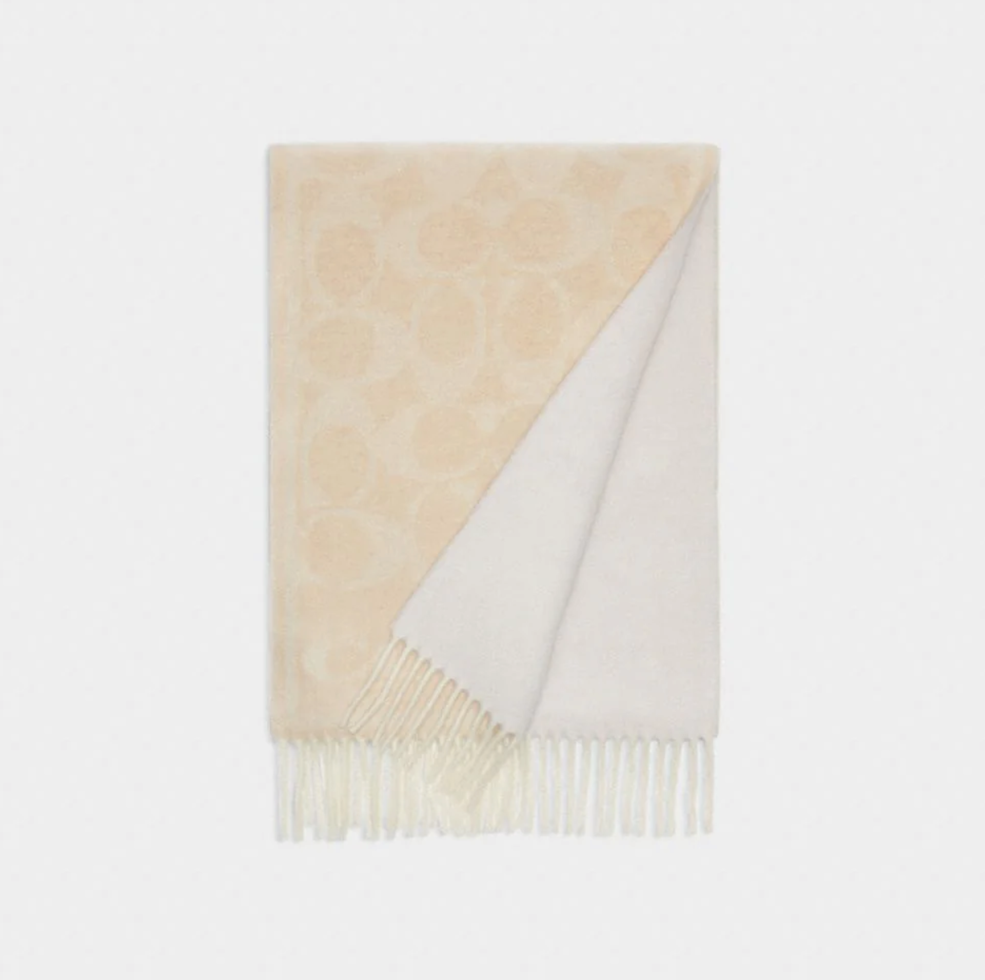 COACH REVERSIBLE SIGNATURE CASHMERE MUFFLER