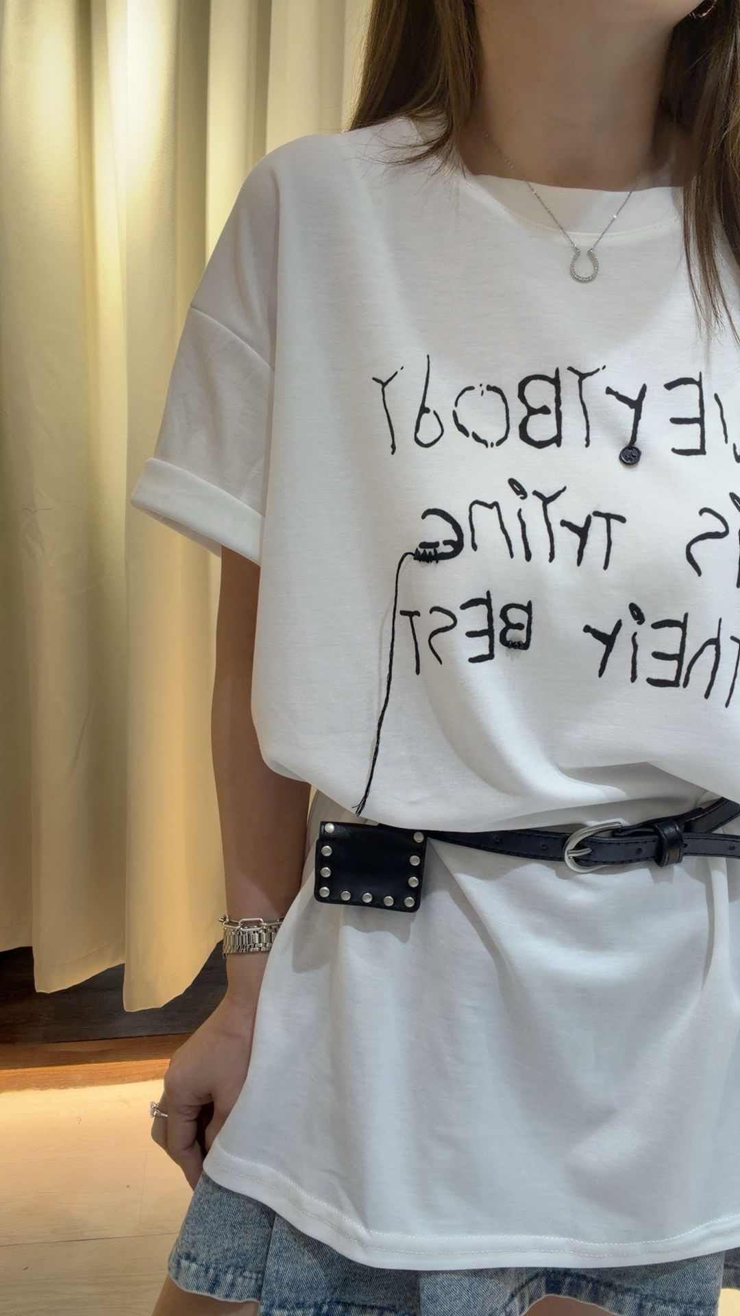 ⭐️new⭐️鬆身字母T配腰帶