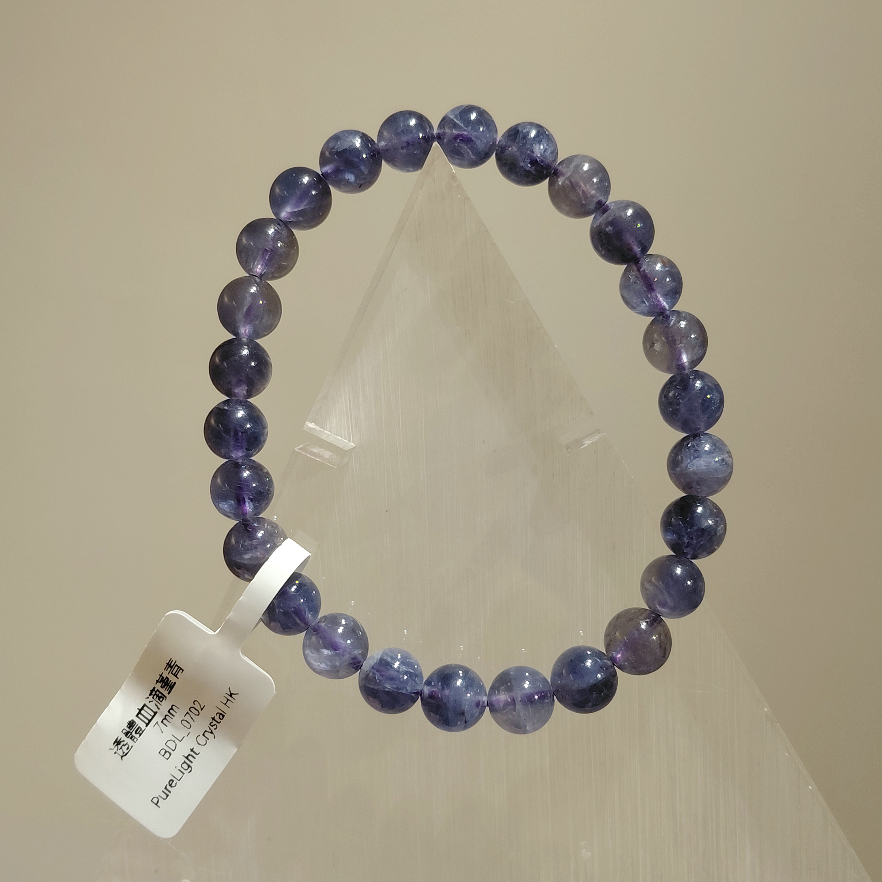透體血滴堇青7mm
