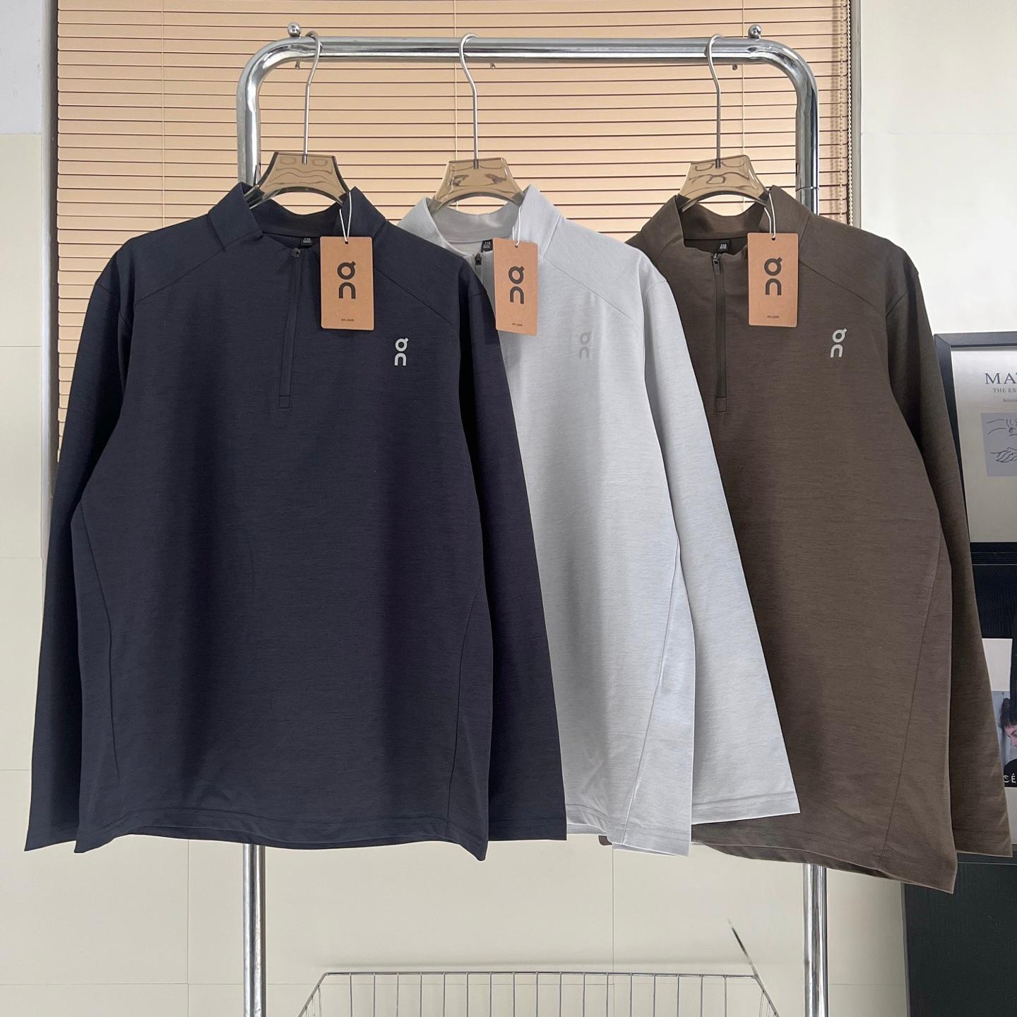 $99件。On速乾半拉鏈長袖
