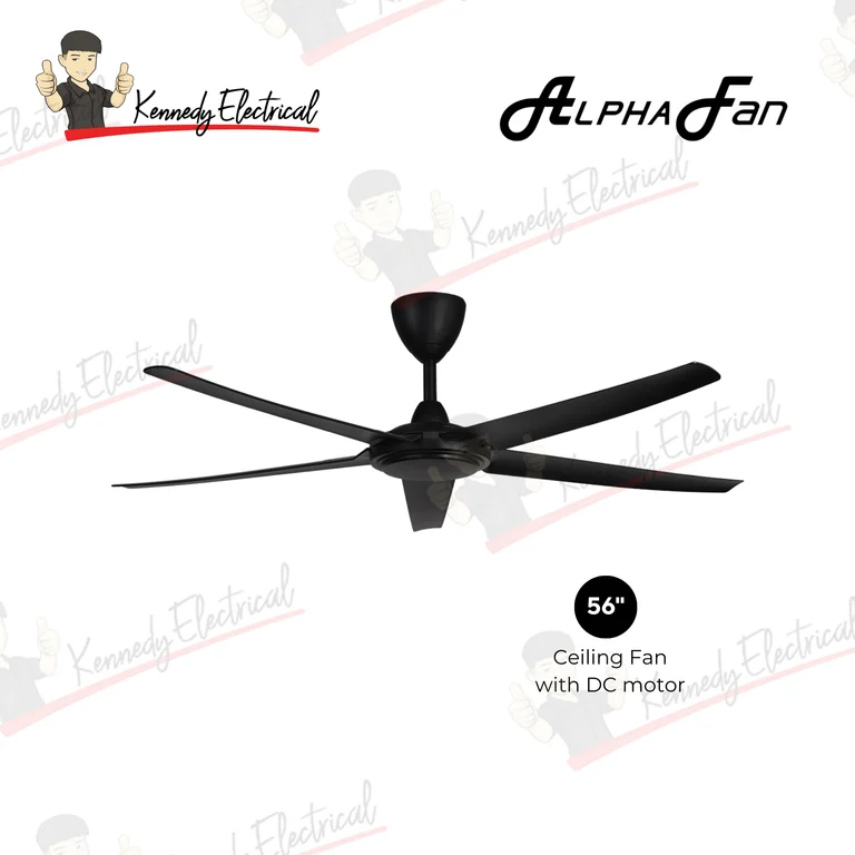 Alpha 56" EX6 AC Motor ABS Ceiling Fan (EX6-5B)