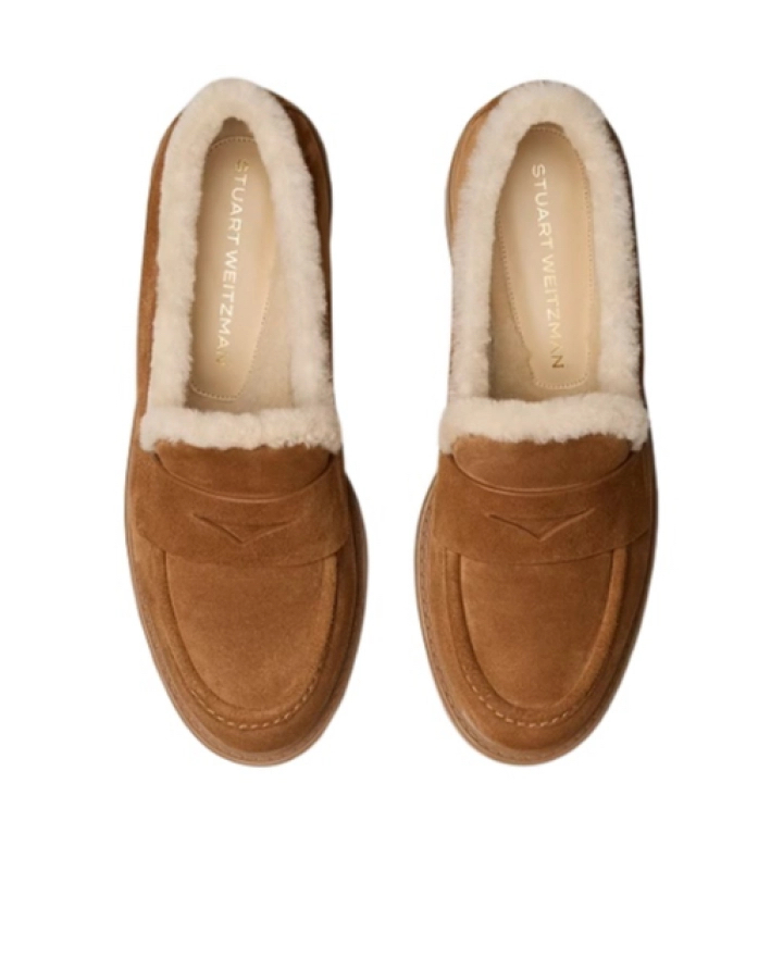 限時優惠💖新款🆕訂貨📮Stuart Weitzman 毛毛loafer 超保暖✨  Size 38.5/39/40