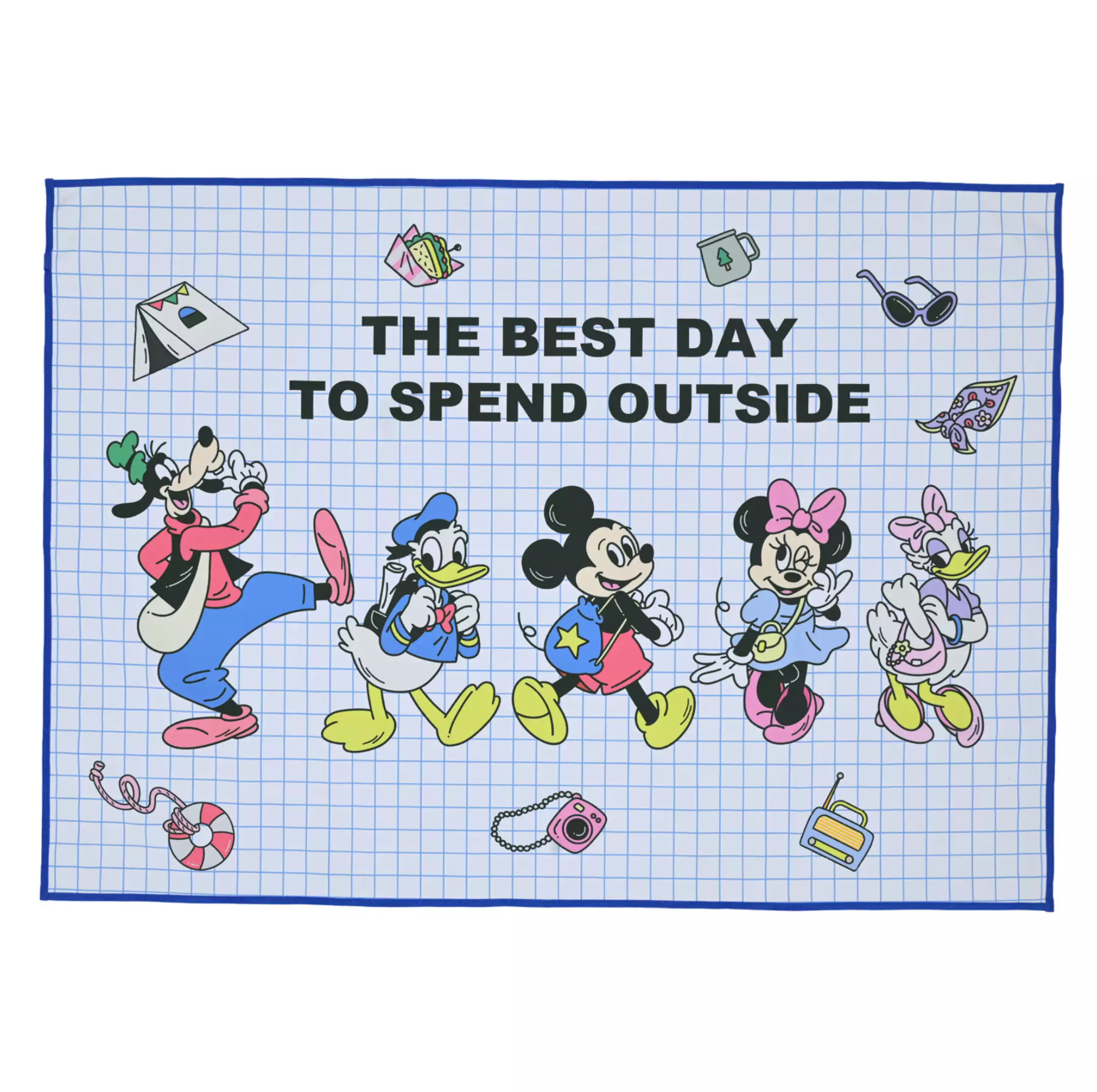 預訂 DISNEY LEISURE TIME 可摺疊坐墊 野餐墊 便攜摺櫈