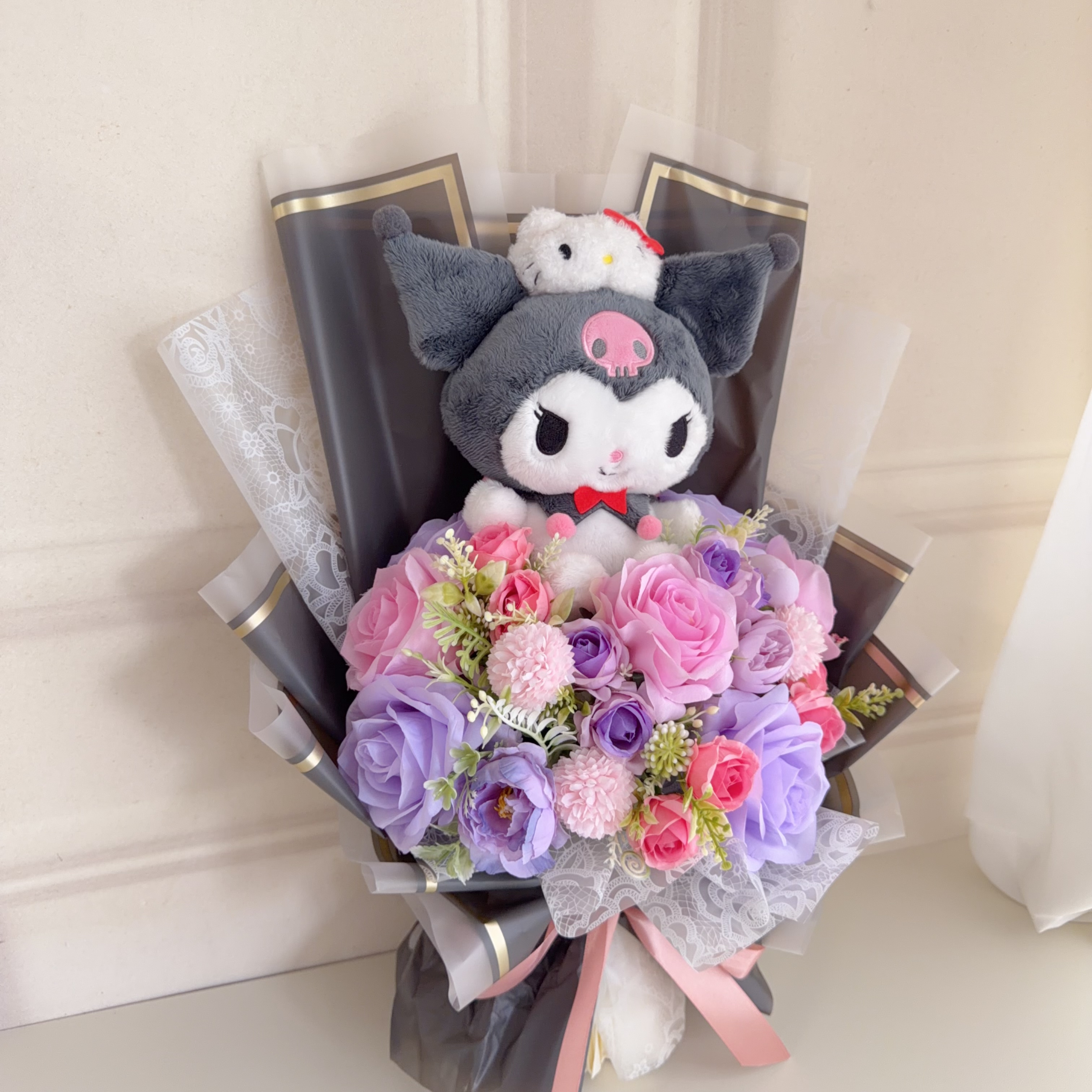 （現貨）Kuromi公仔花