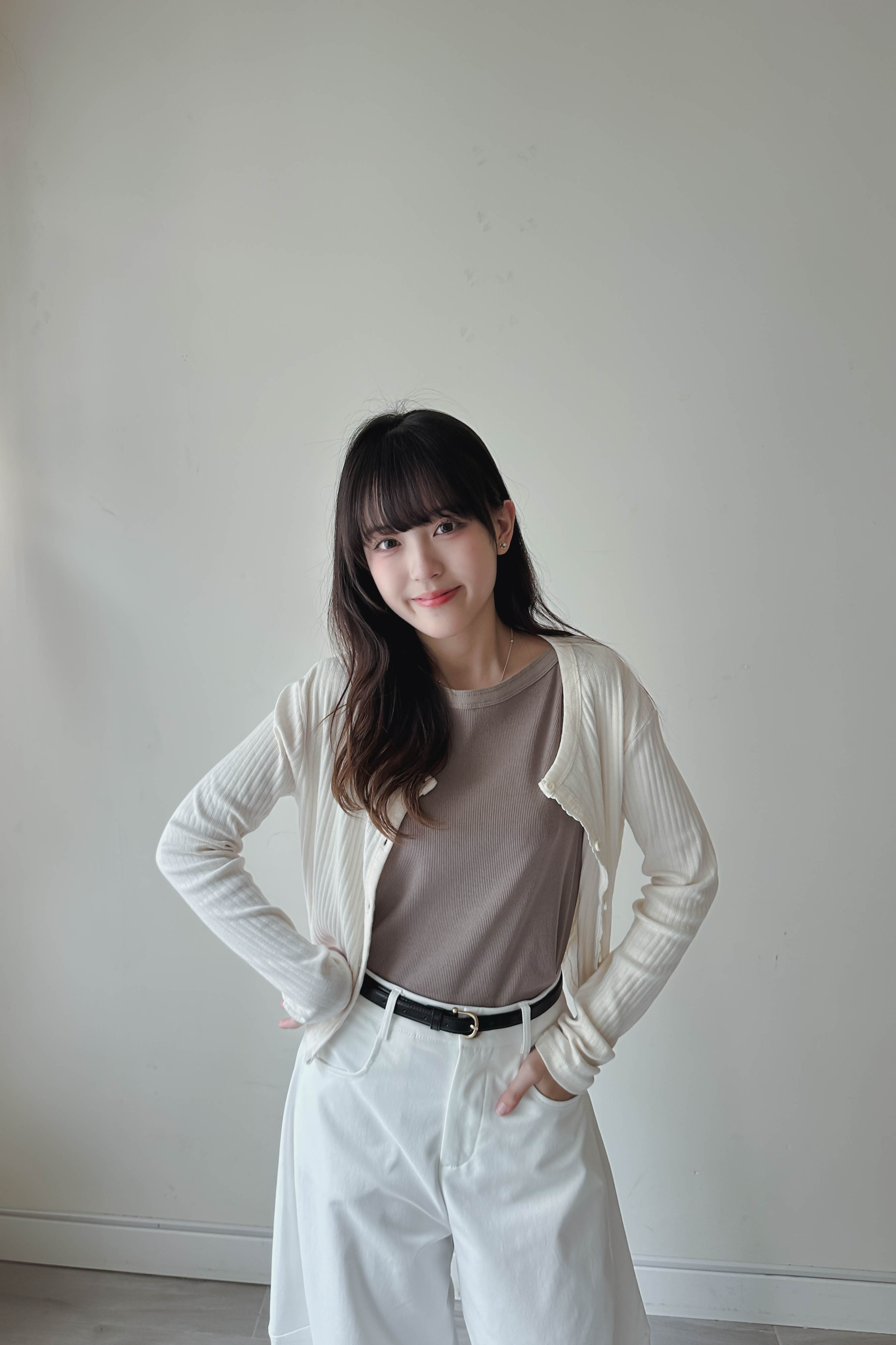 純色船領入肩背心 (四色入)