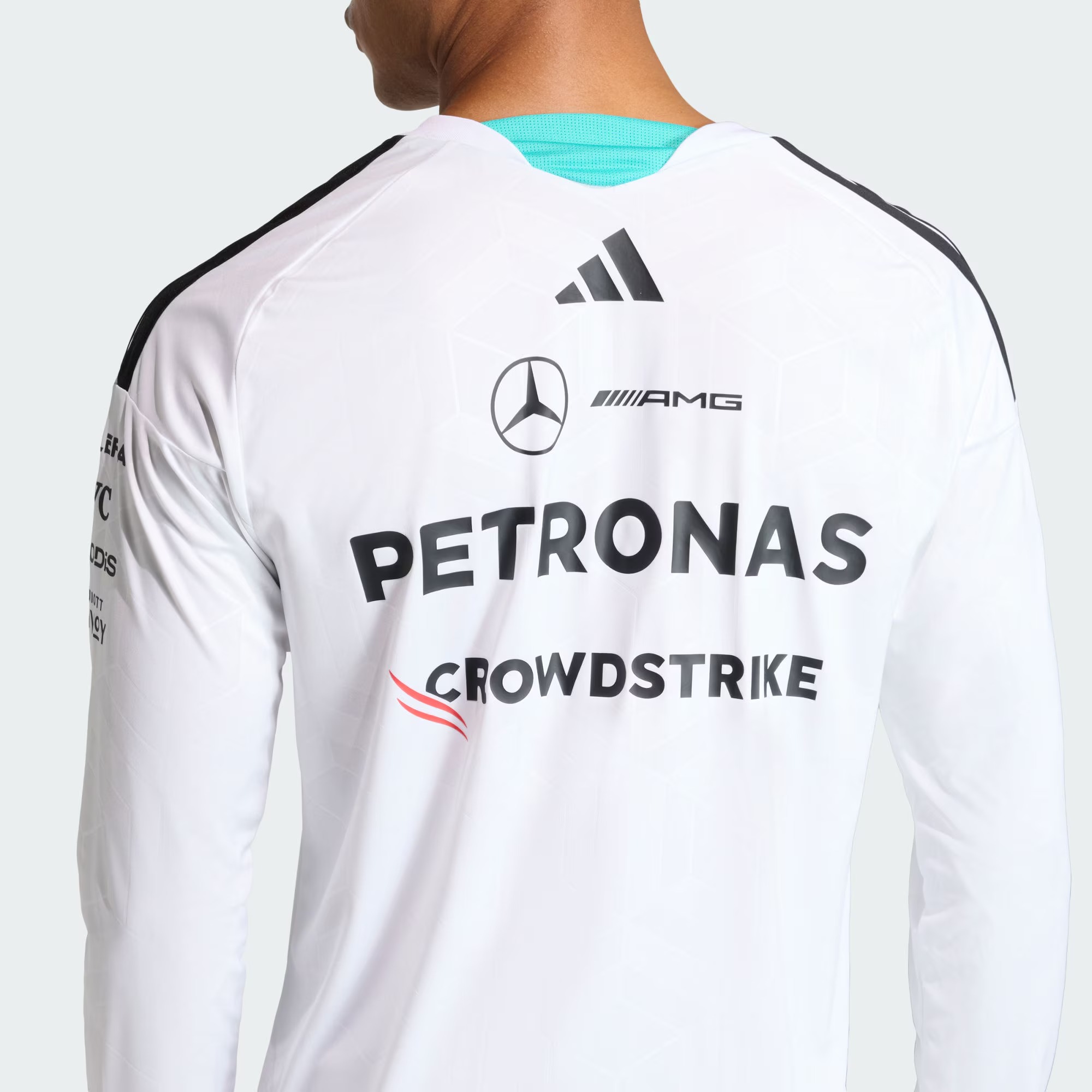 Adidas F1 Mercedes Benz 平治車隊 2026 白色車手長袖隊服 KF0147