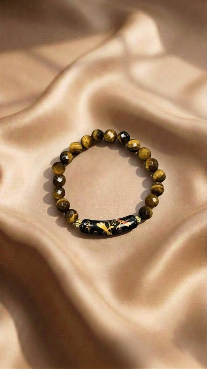 Yellow Tiger Eye Crystal Bracelet 