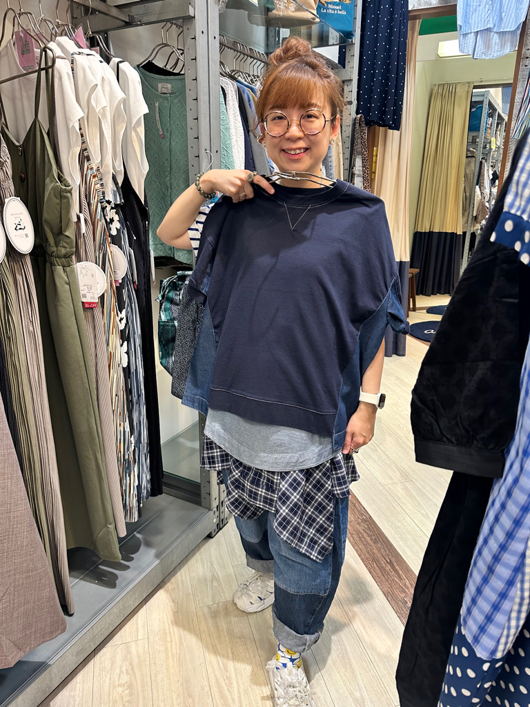 拼款衫