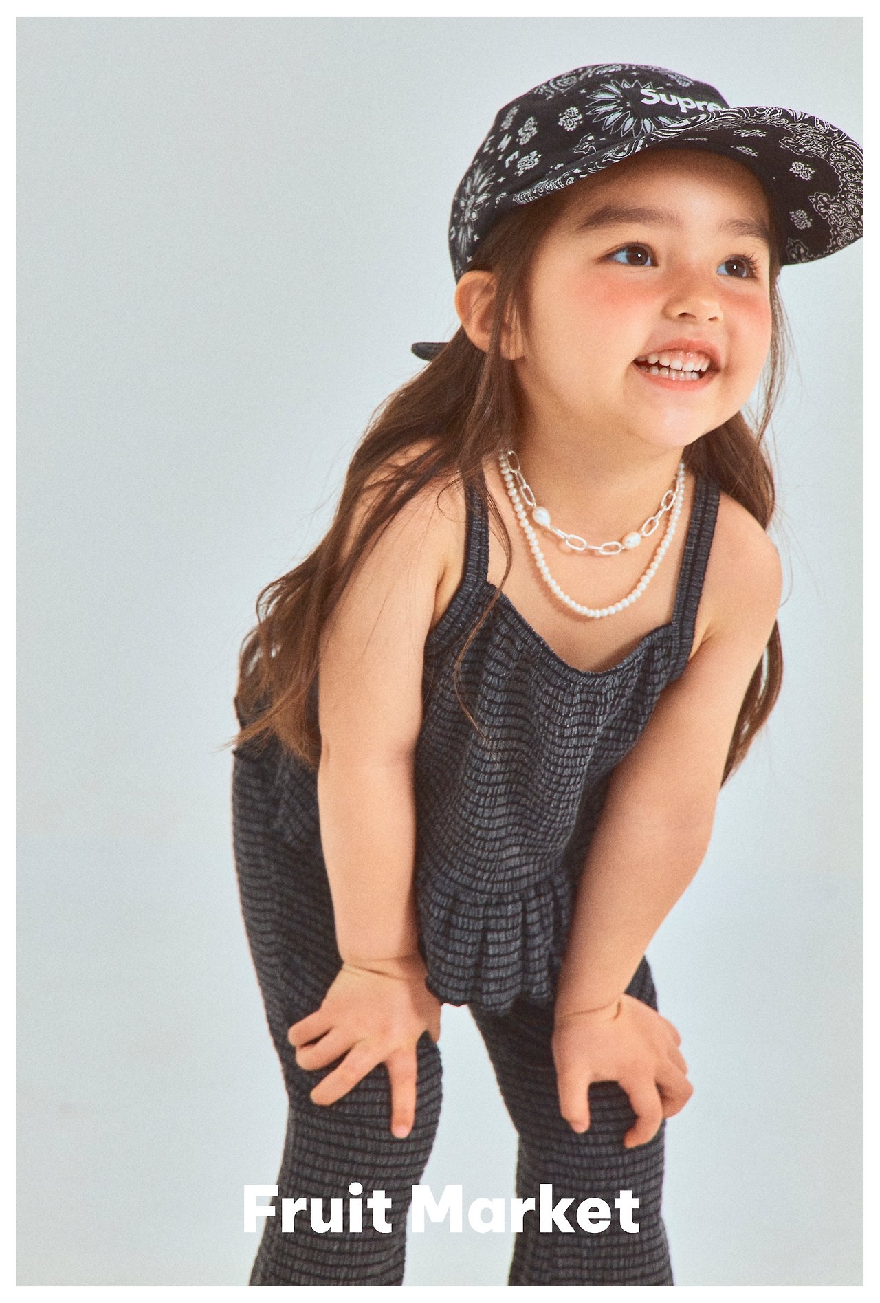Fruit | sleeveless set ( Black M100-110)