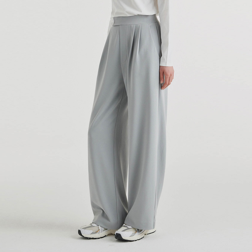 【返工X運動闊褲】預購_FFWSPT135 All Day Move Pin Tuck Wide Pants by front2line