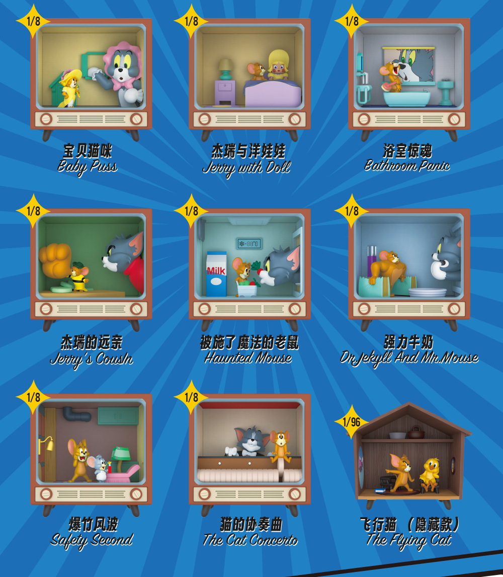 [湯姆與傑利] 經典瞬間系列盲盒 (行貨) | 件