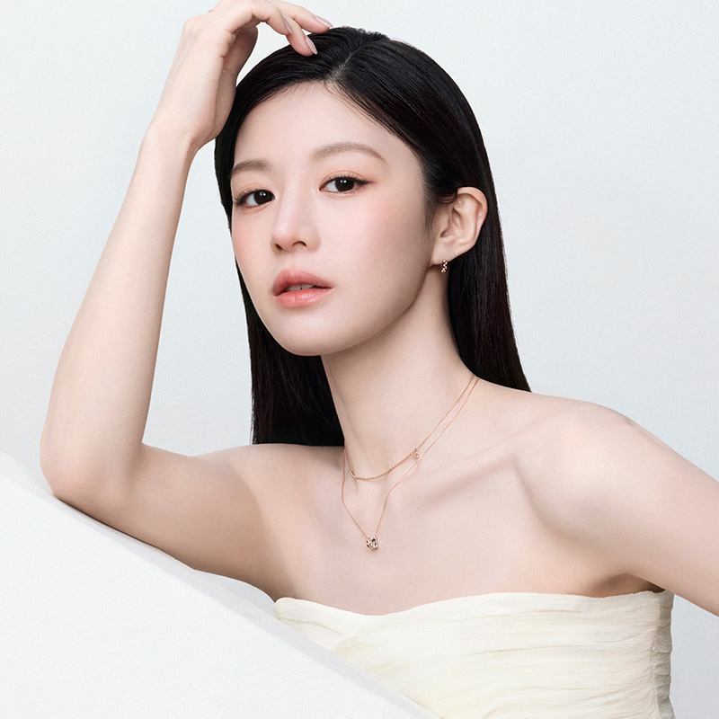 DIDIER DUBOT Miss Doux 14K玫瑰金頸鏈 (JDRNRXF43XX)