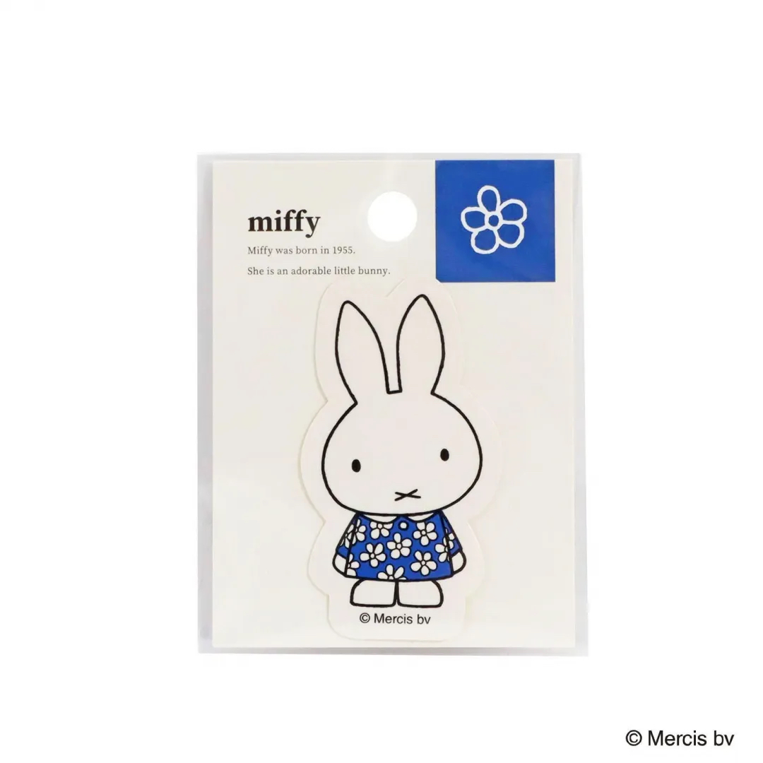 MIFFY 貼紙 藍花裙
