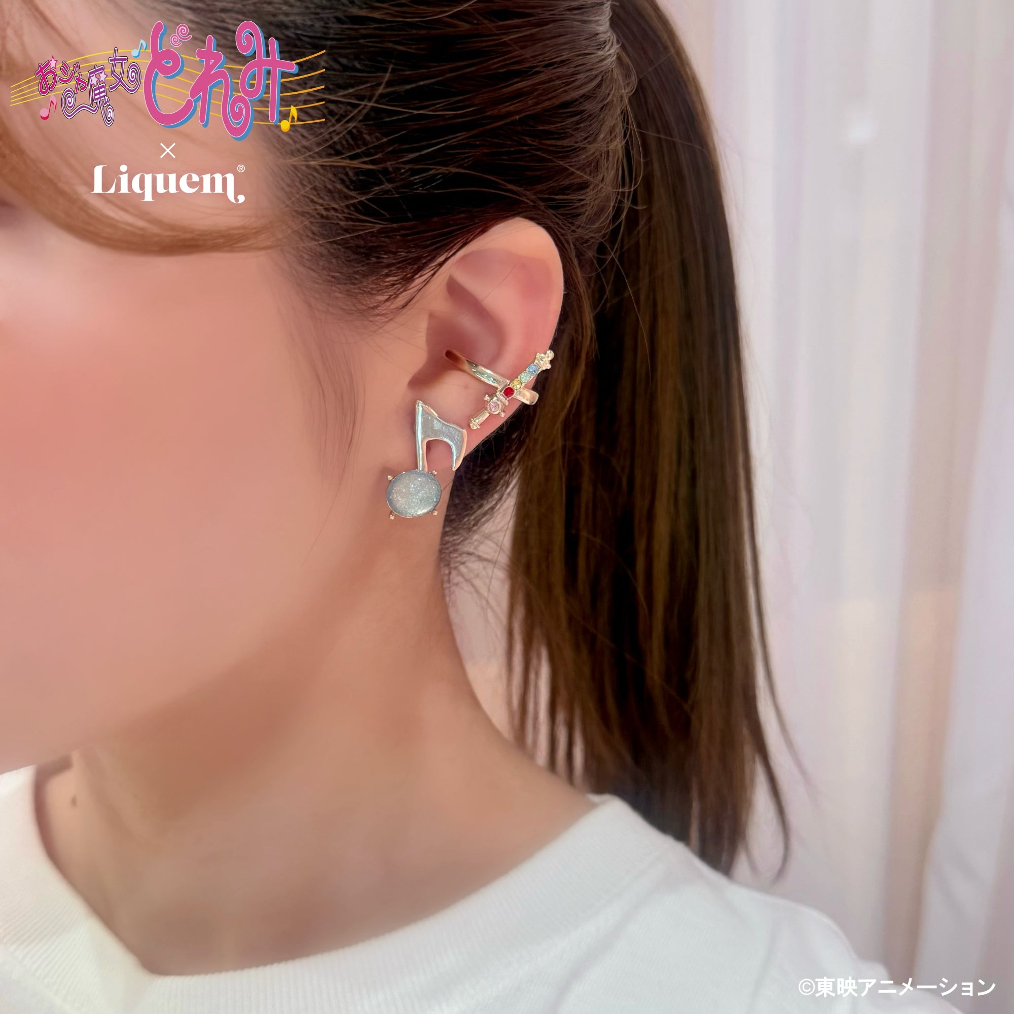 小魔女DoReMi 日本限定 Liquem 愛子&音符 耳飾(耳針/耳夾) #P-DOG0976 [Liquem] (PRE-ORDER) [2026/09]