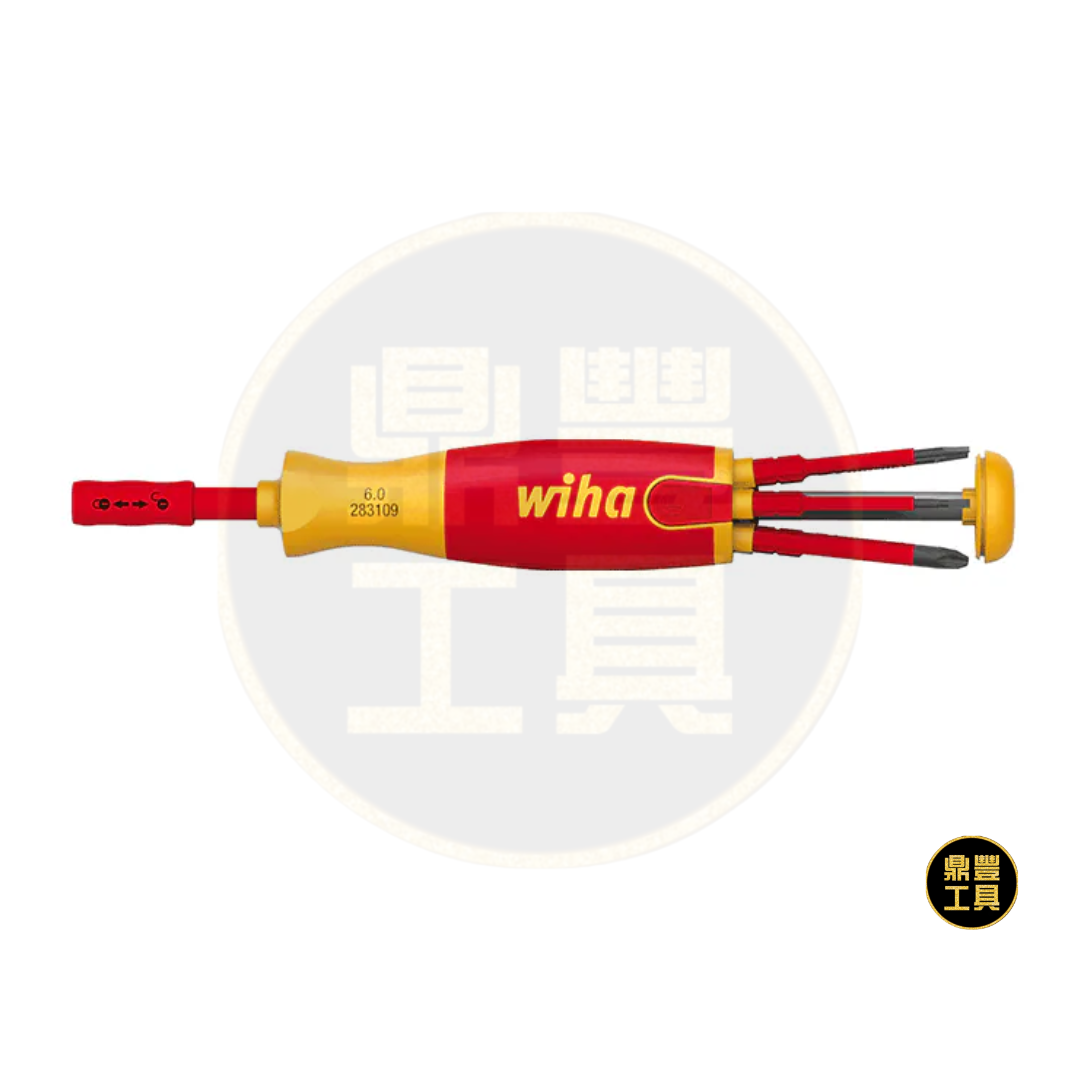 WI38612 Wiha 6合1 彈倉式多頭電工絕緣螺絲批