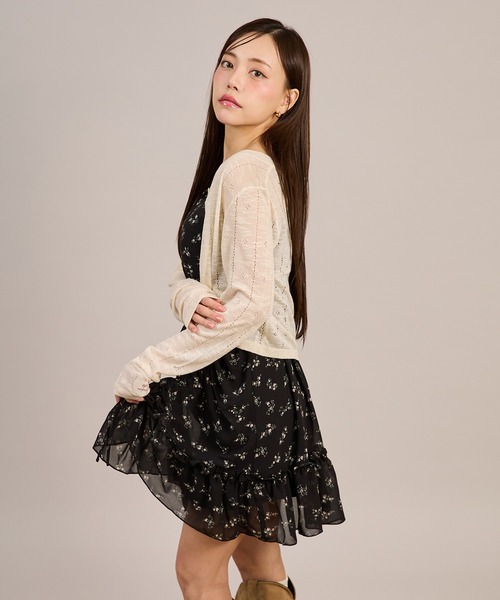 Lace抽繩吊帶外搭【JOT003】