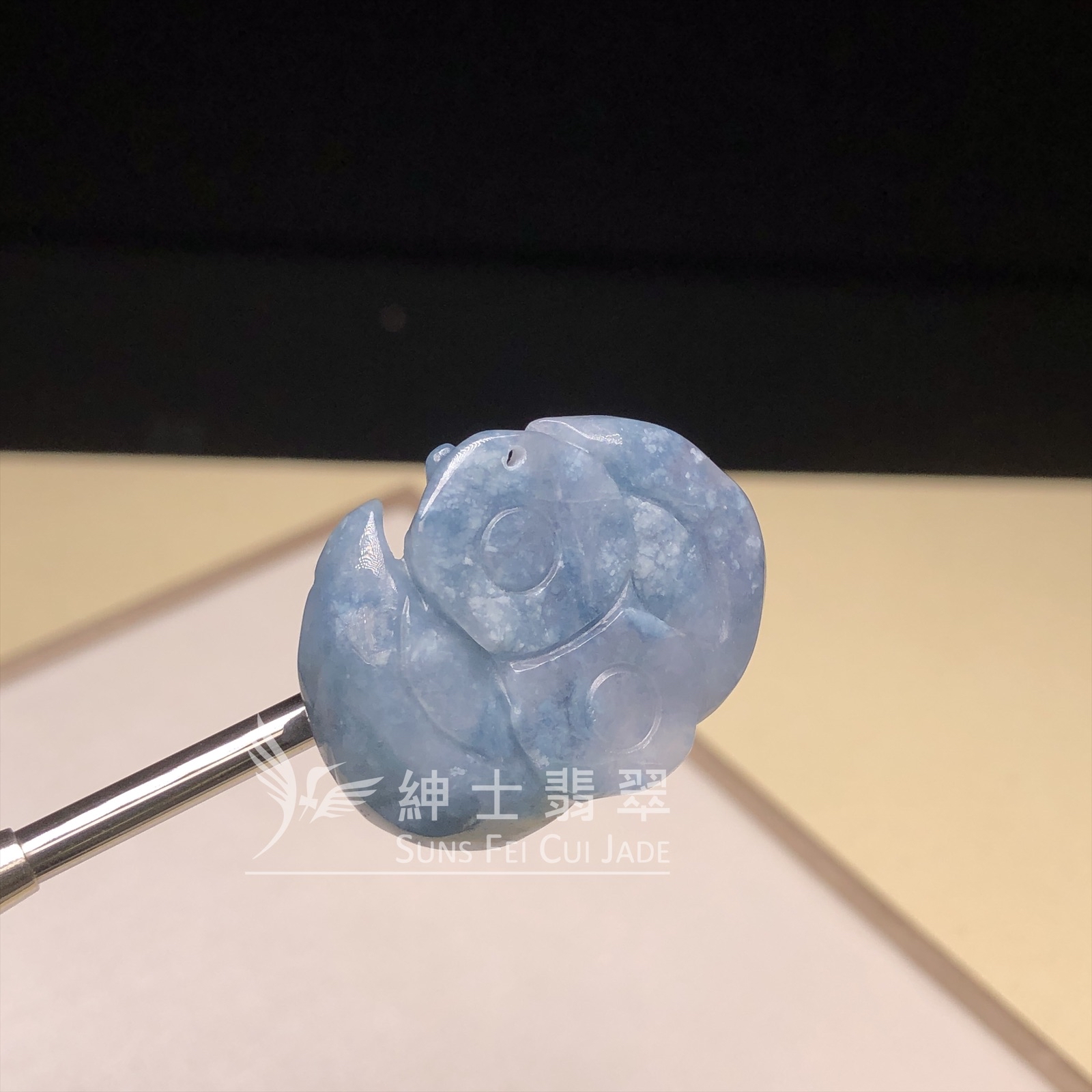 茄紫飄藍花福鼠  B08457