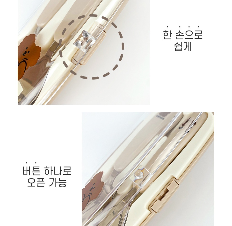 UBMOM 不銹鋼叉匙套裝-朱古力Mong狗