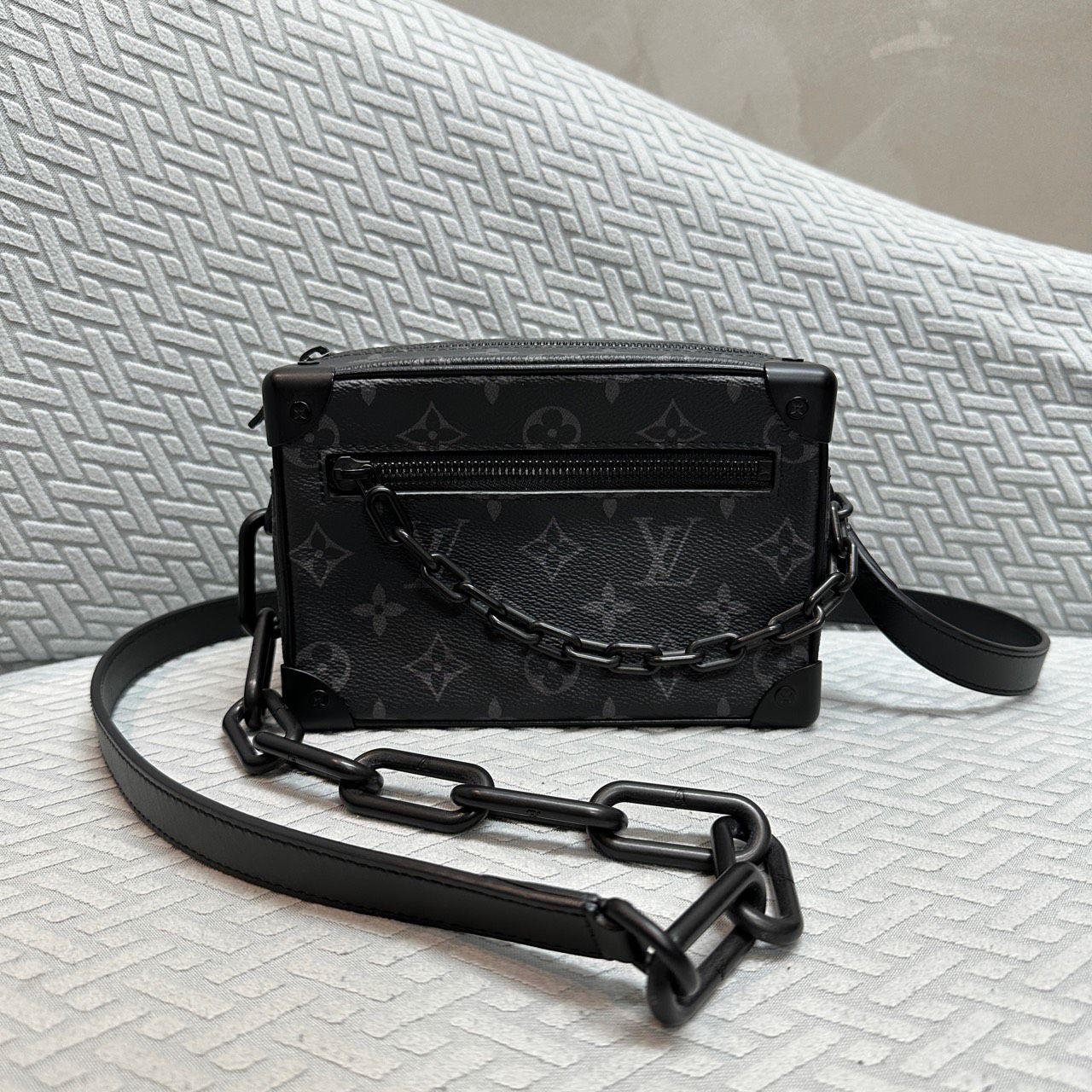 Pre-owned Louis Vuitton Mini Soft Trunk Monogram Eclipse Black