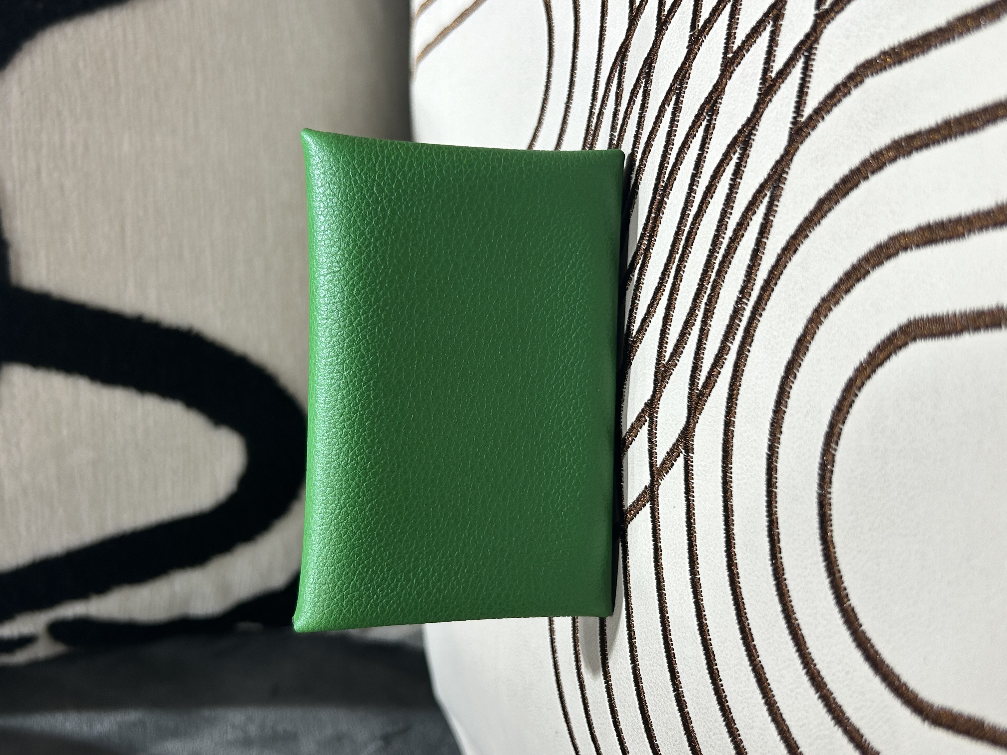 Hermes Calvi card holder Stamp 100%Authentic,99%new ☑️Box