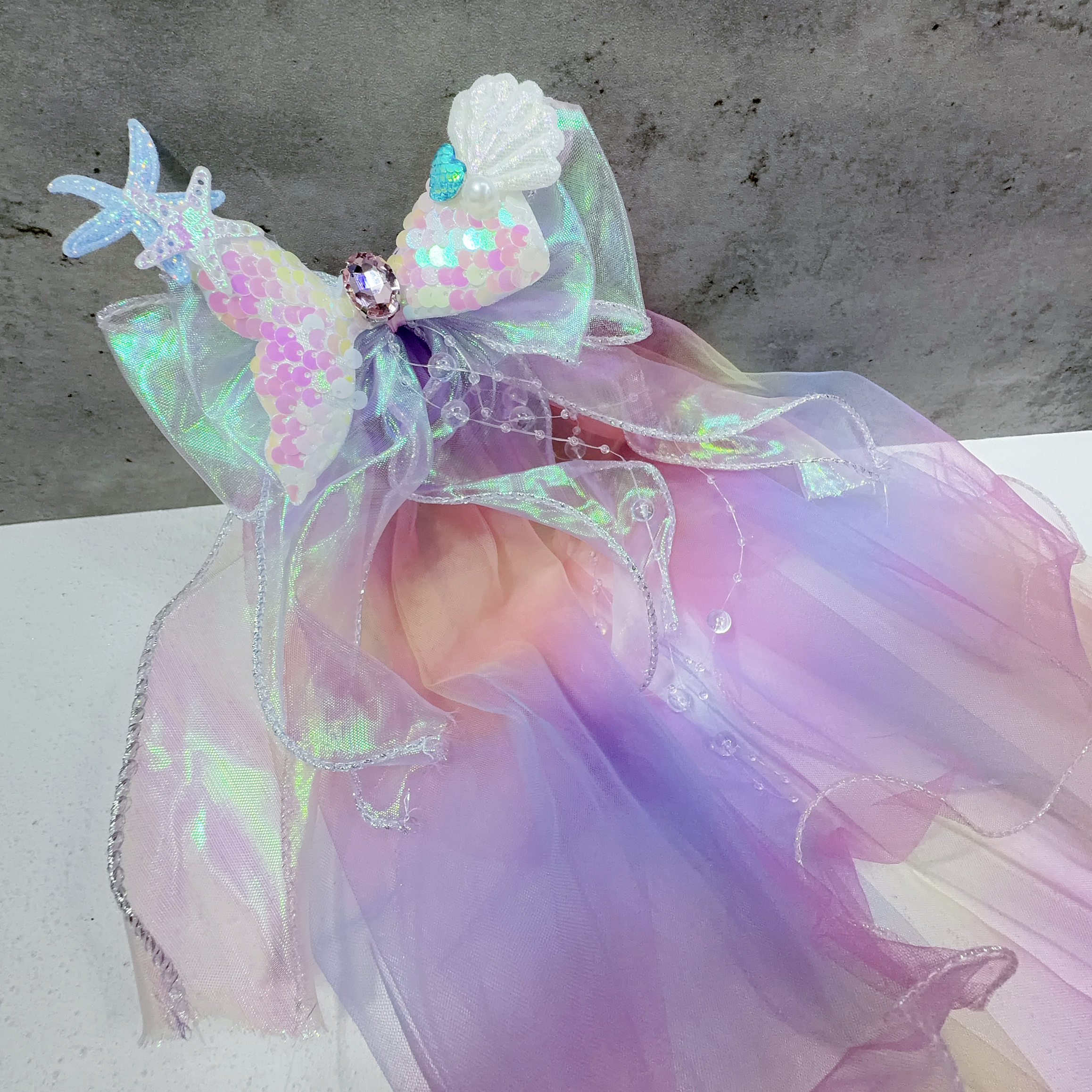 Mermaid Long Hair Veil (Clip-in Style) 美人魚長頭紗 - 髮夾款
